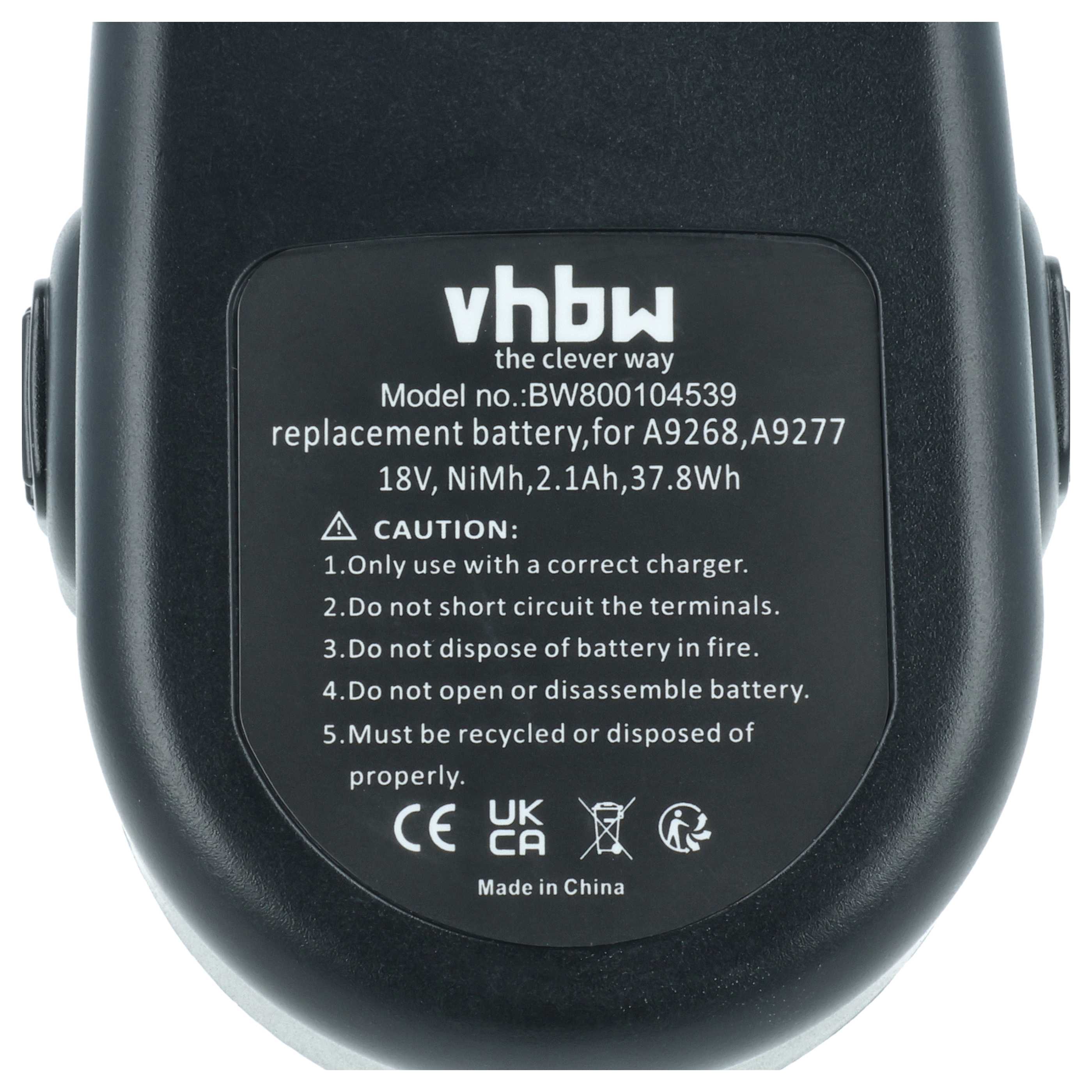 Akku 18V als Ersatz für Black & Decker PS145, A9268, A9277, A9282 - 2,1Ah, NiMH