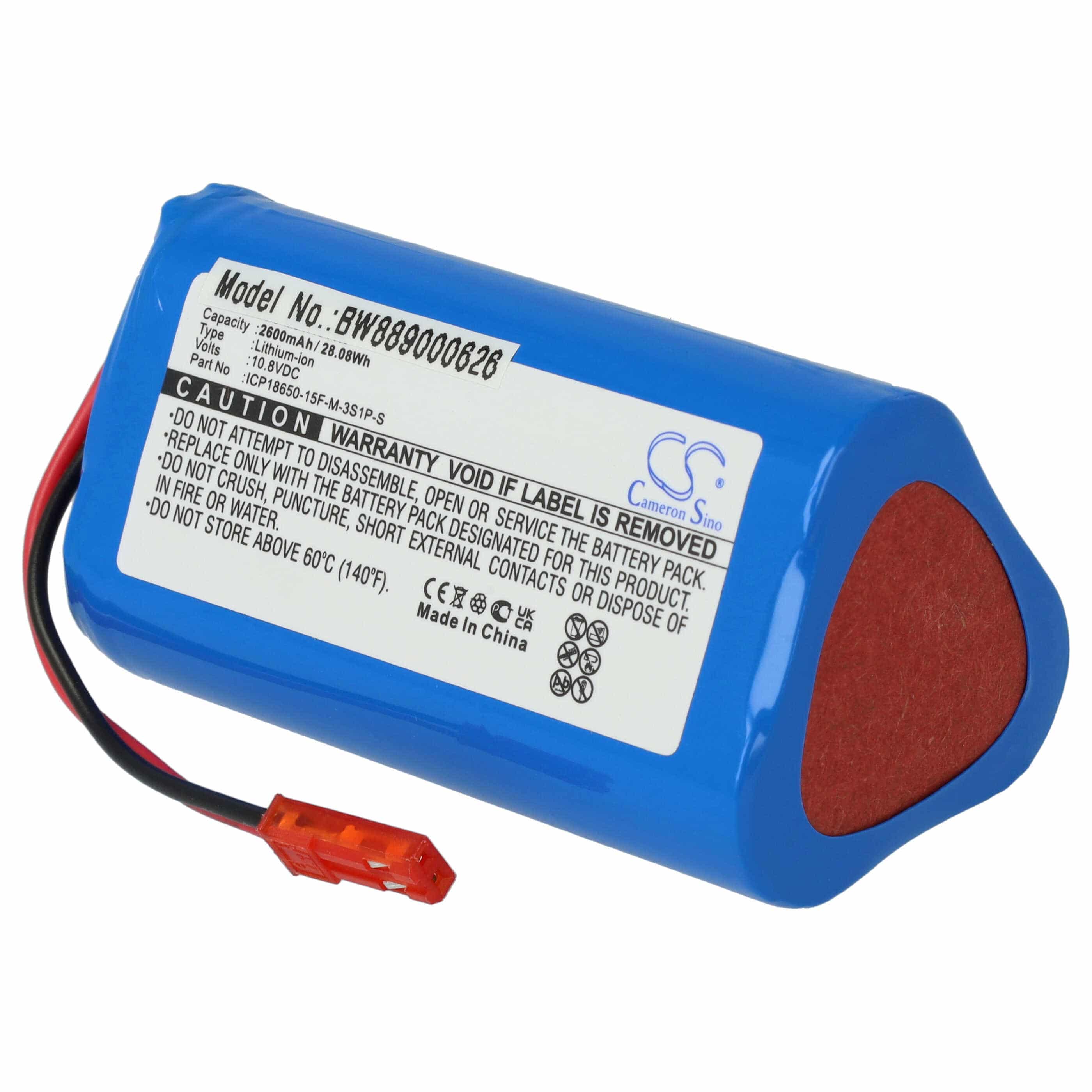 Battery Replacement for Medion ICP186500-15F-M-3S1P-S for - 2600mAh, 10.8V, Li-Ion