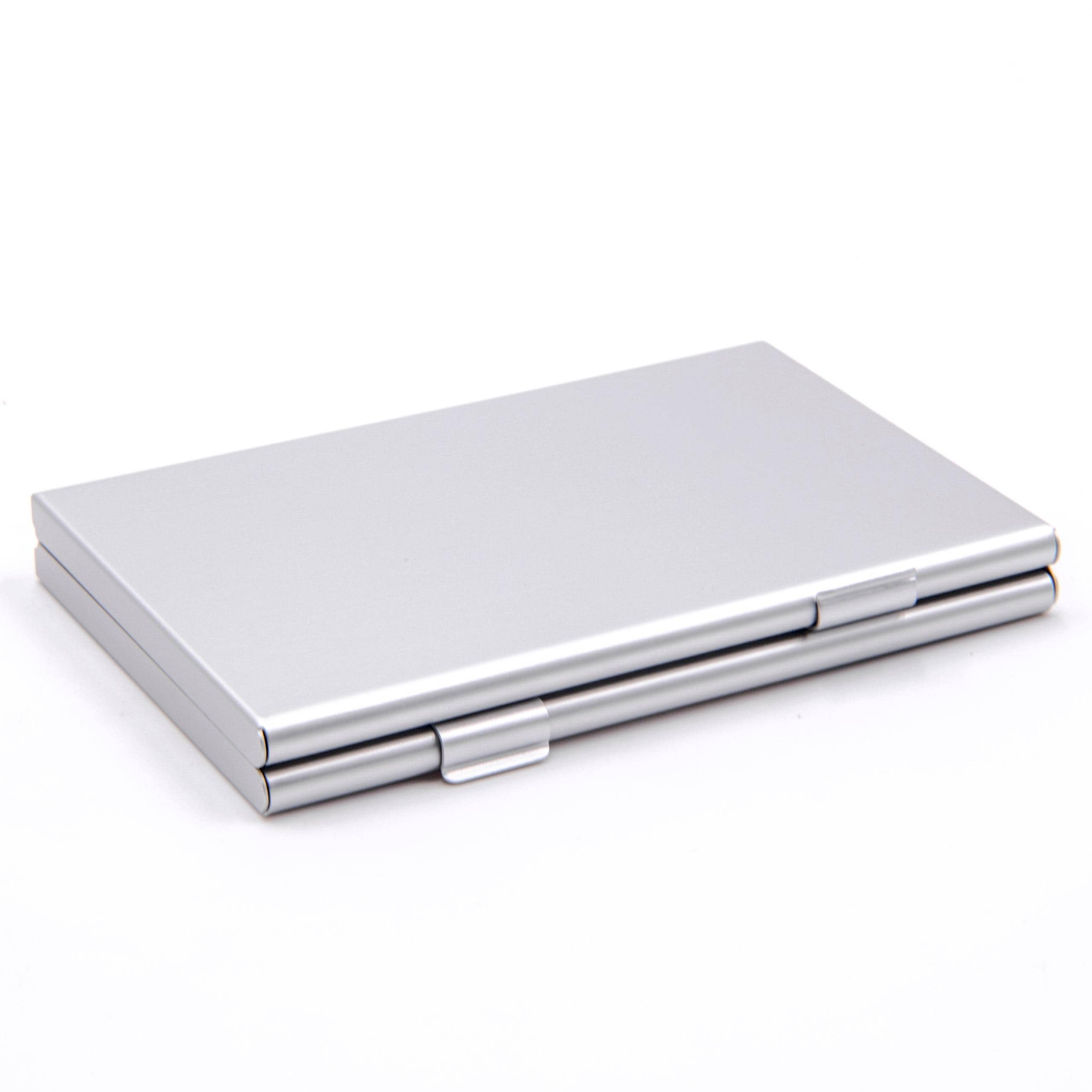 Etui passend für Speicherkarten 16x microSD - Case, Aluminium, silber