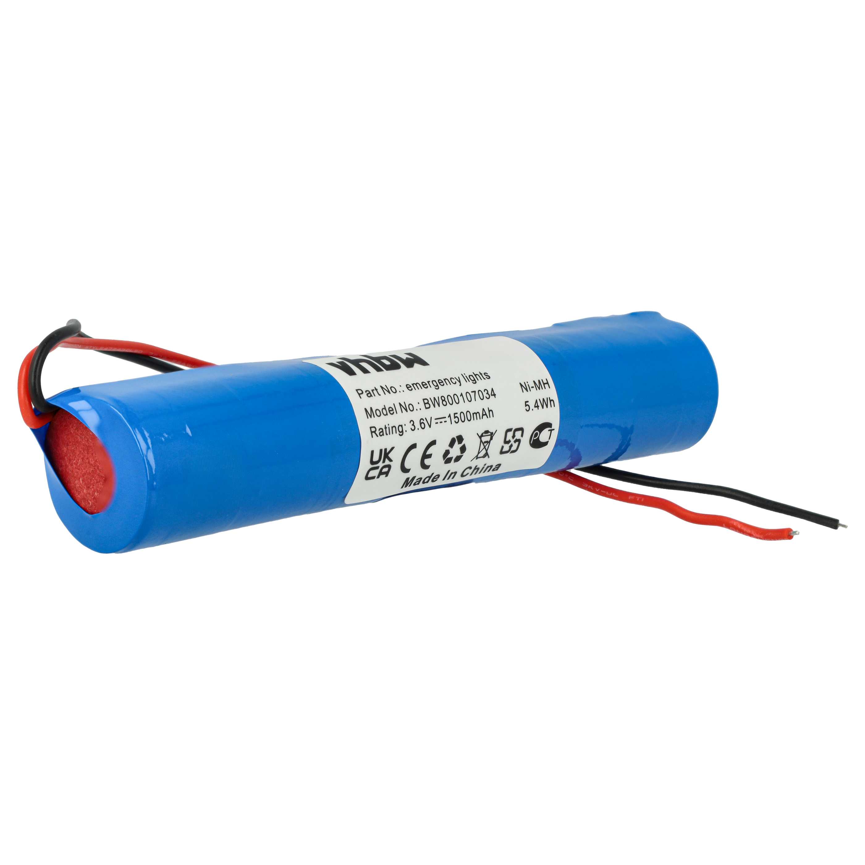 Akumulator do oświetlenia awaryjnego - 1500 mAh 3,6 V NiMH + kabel