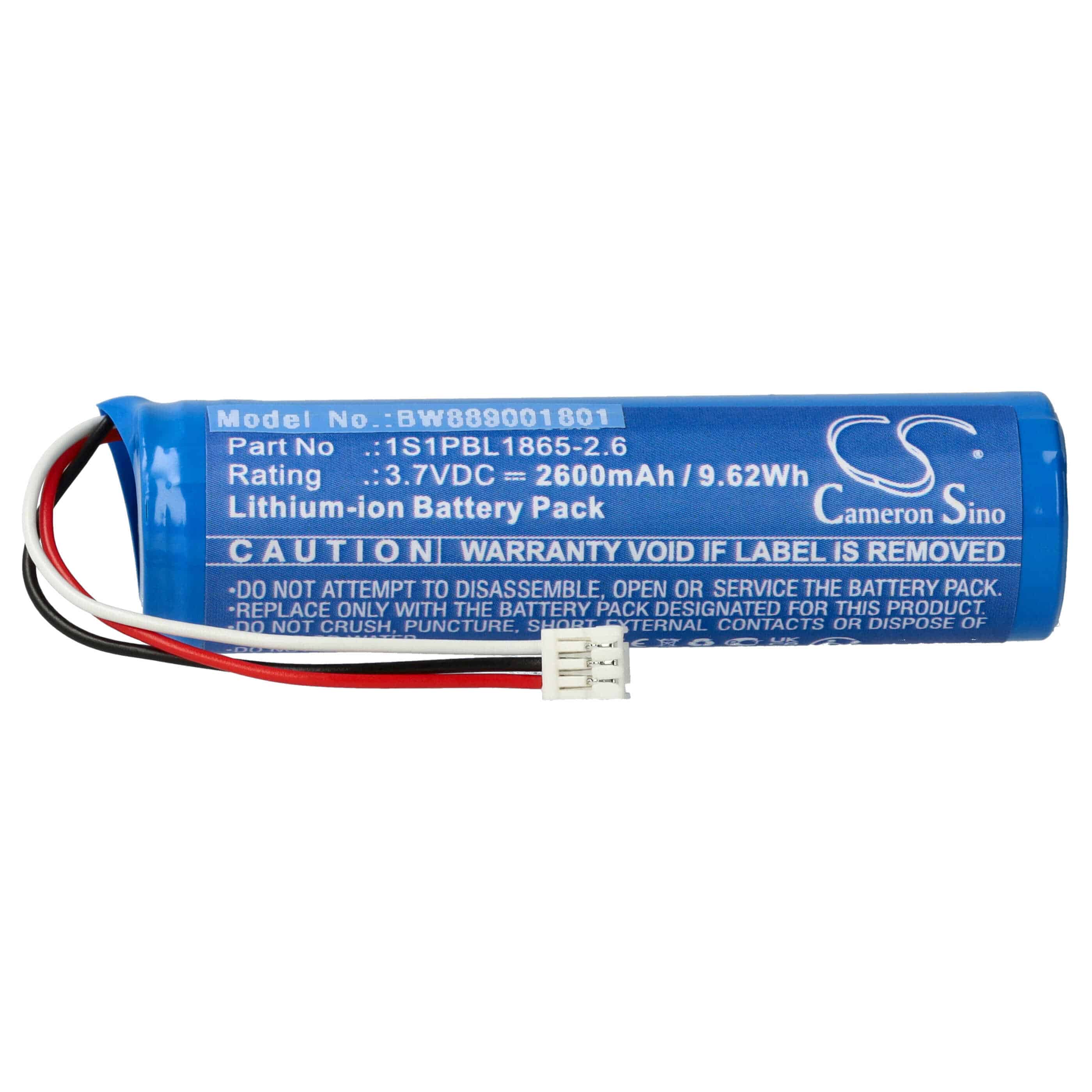 Batteria sostituisce Philips 1S1PBL1865-2.6 per babyphone Philips - 2600mAh 3,7V Li-Ion