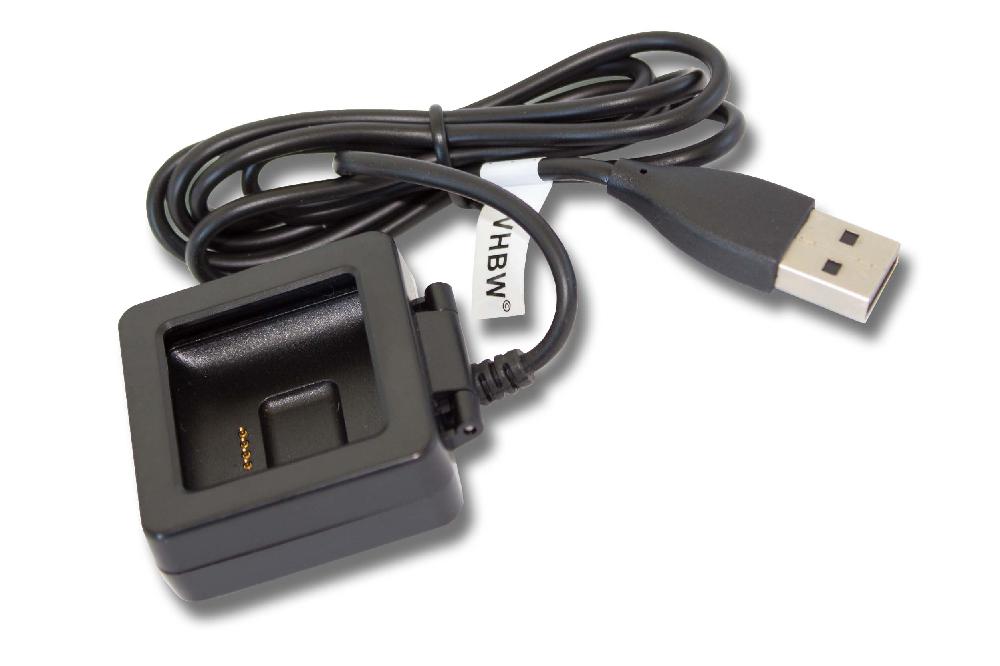 Estación carga USB para smartwatch Fitbit Blaze - Carcasa + cable de carga, 100 cm