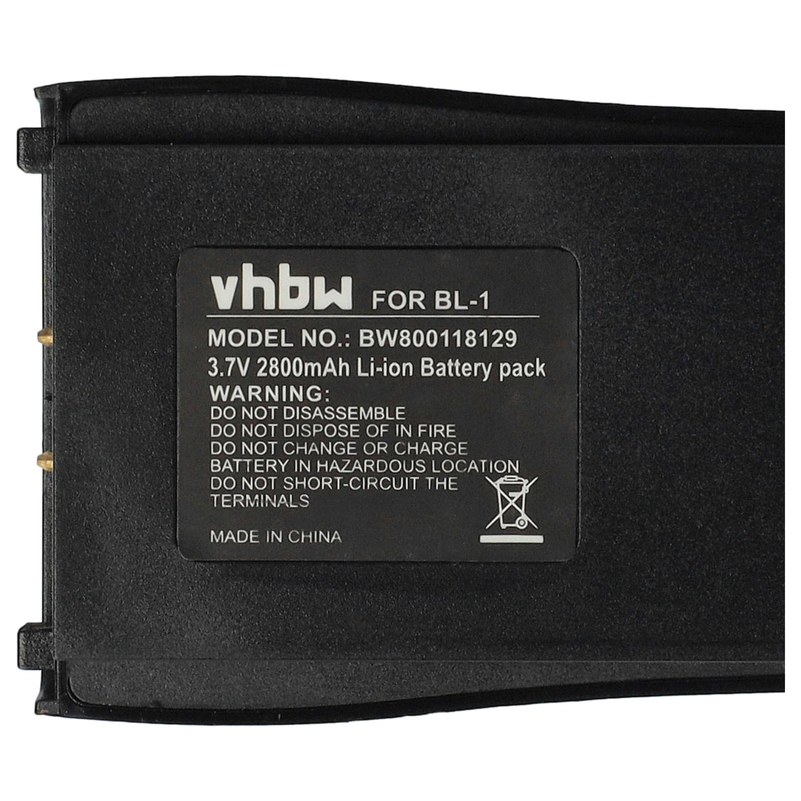 Radio Battery Replacement for Baofeng BL-1 - 2800 mAh 3.7 V Li-Ion