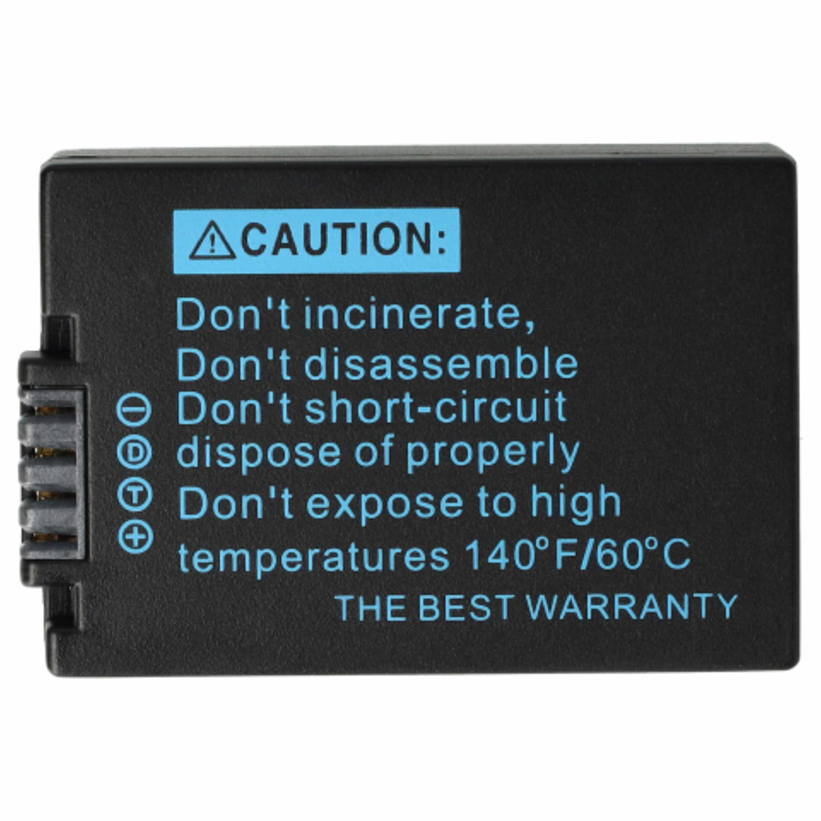 3x Battery replaces Leica BP-DC9E, BP-DC9 - 800mAh, 7.2V, Li-Ion with Info Chip