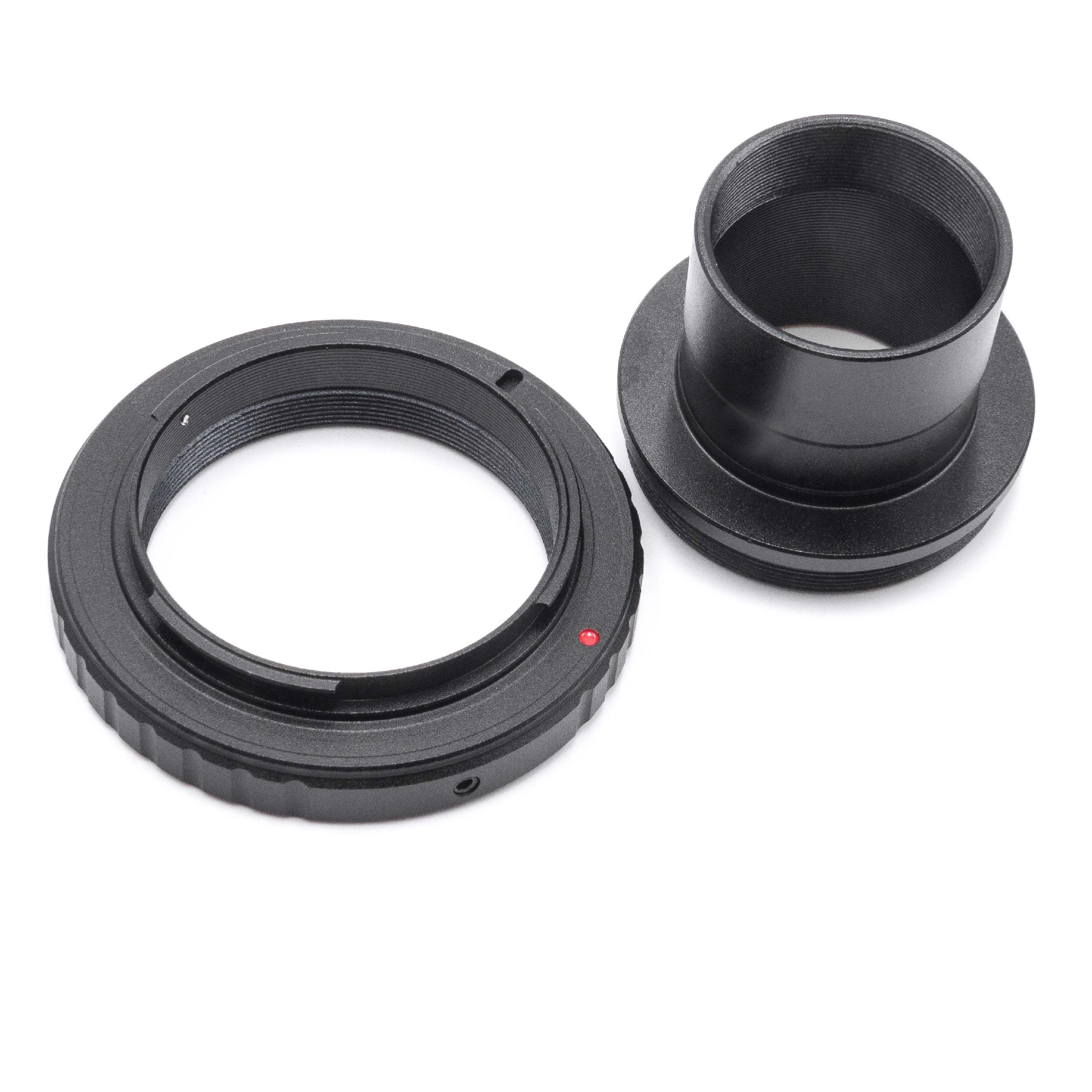 2x Anello adattatore, adattatore T2, anello per obiettivi 1,25" - M42 x 075" per Nikon D50 telescopi, fotocame