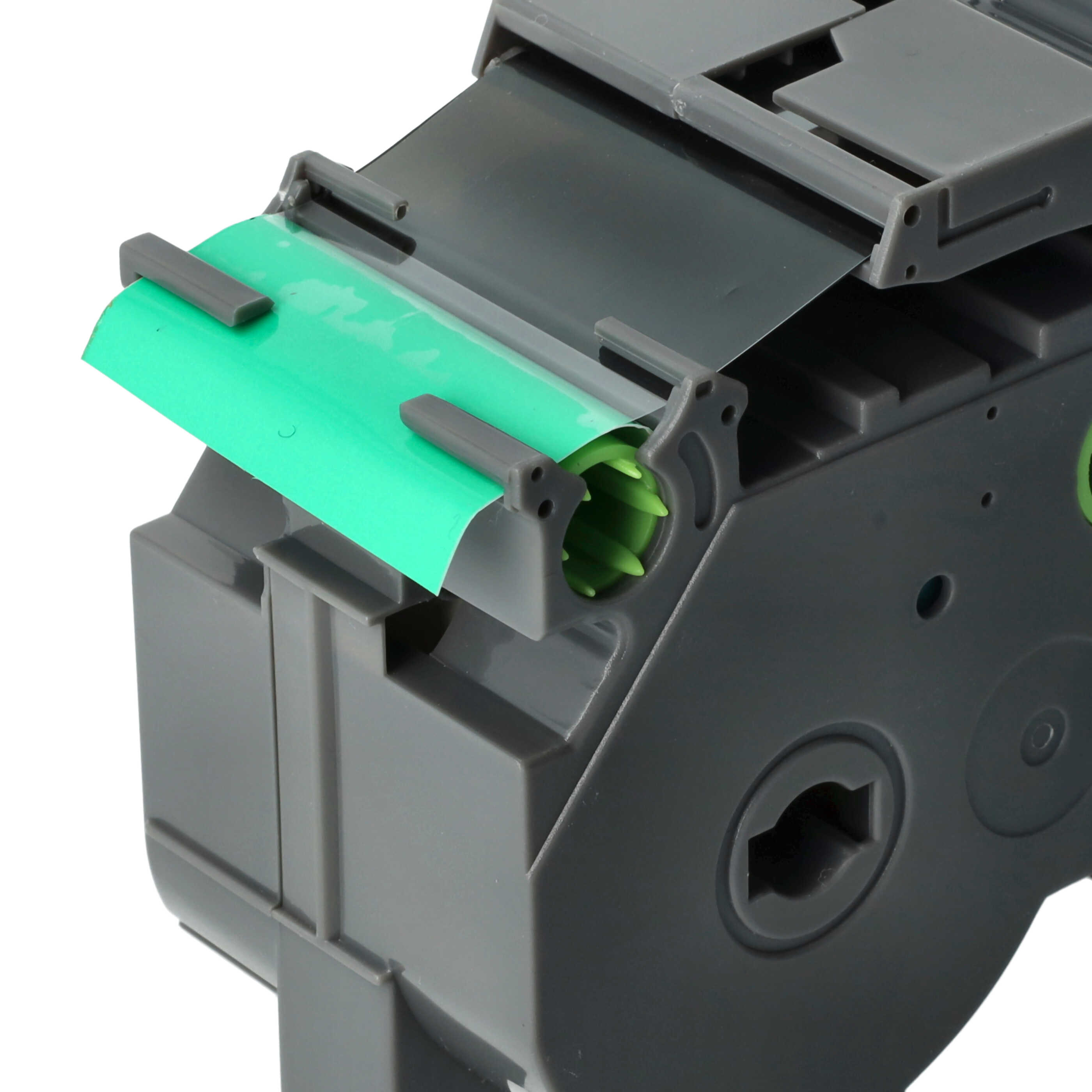 Cassetta nastro sostituisce Brother TZE-S761 per etichettatrice Brother 36mm nero su verde, extra forte