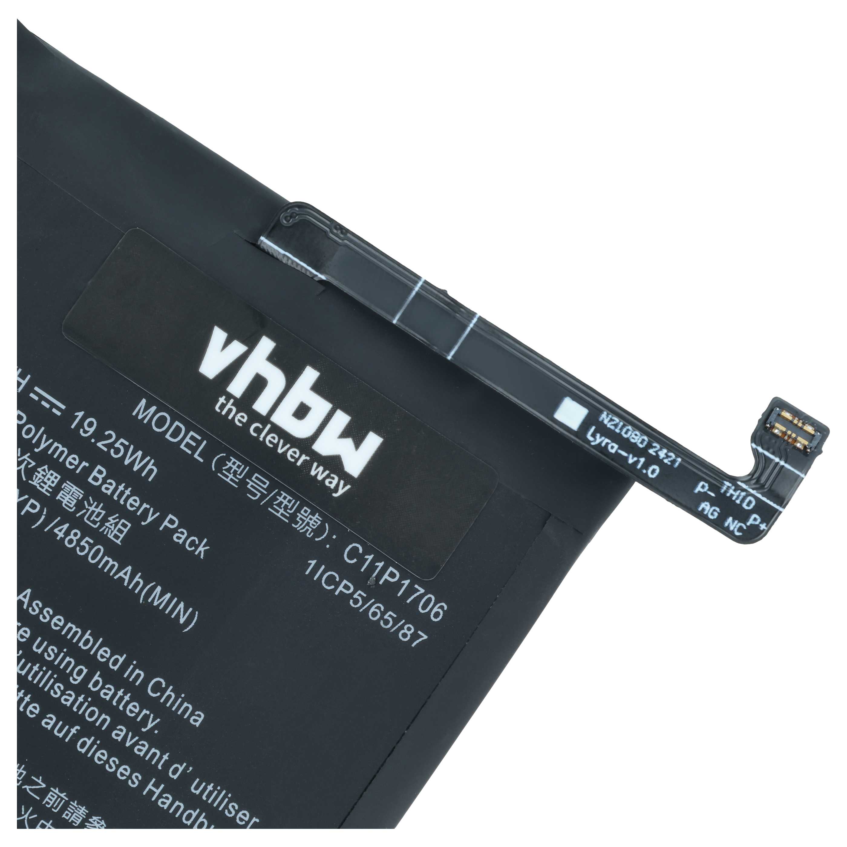 Akumulator do telefonu smartfona zamiennik Asus C11P1706 (1ICP5/65/87), 0B200-02870200 - 4900 mAh 3,85 V LiPo