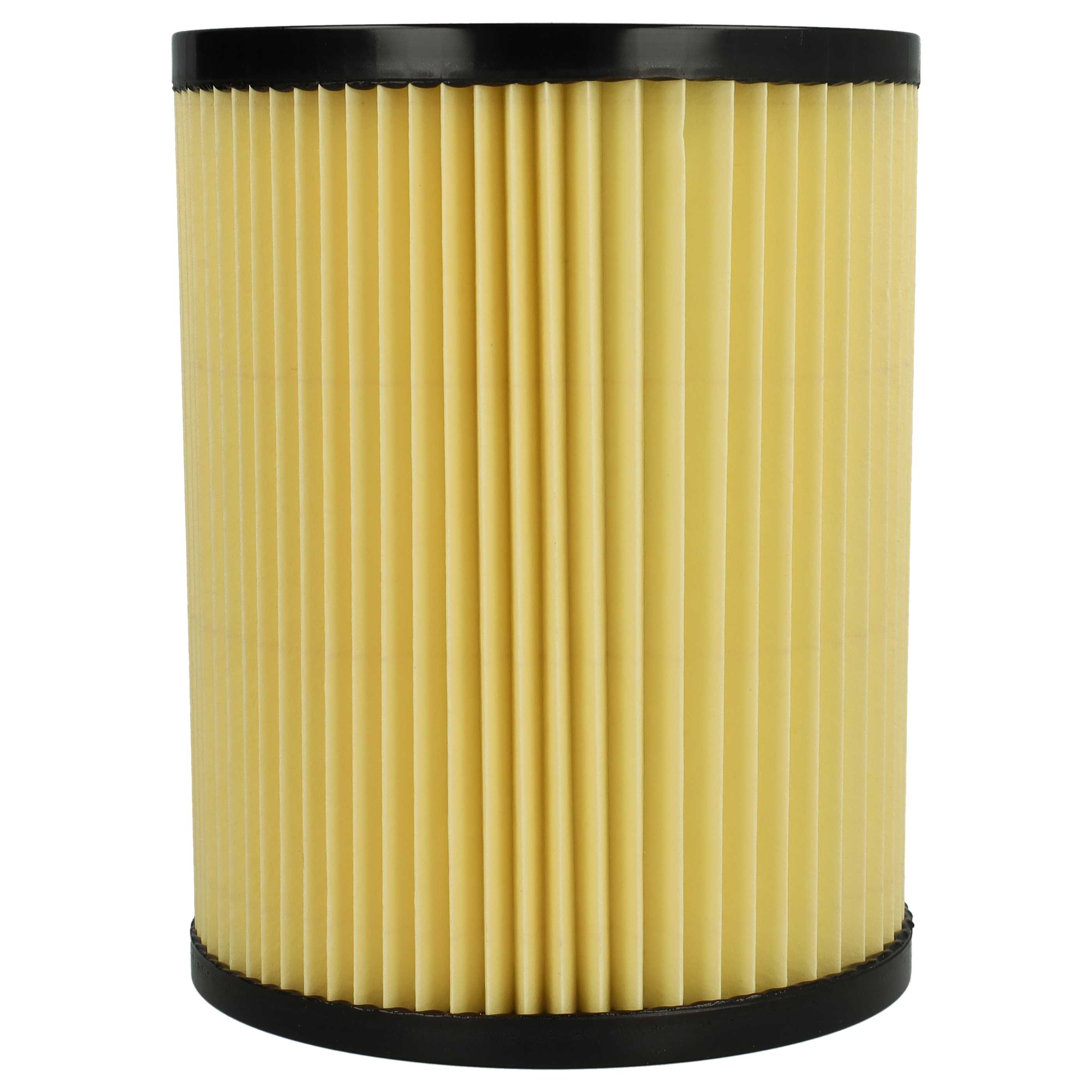 4x Filtercartridge filter replaces Hikoki Hitachi 710060 for Hikoki Hitachi Vacuum Cleaner, black / yellow