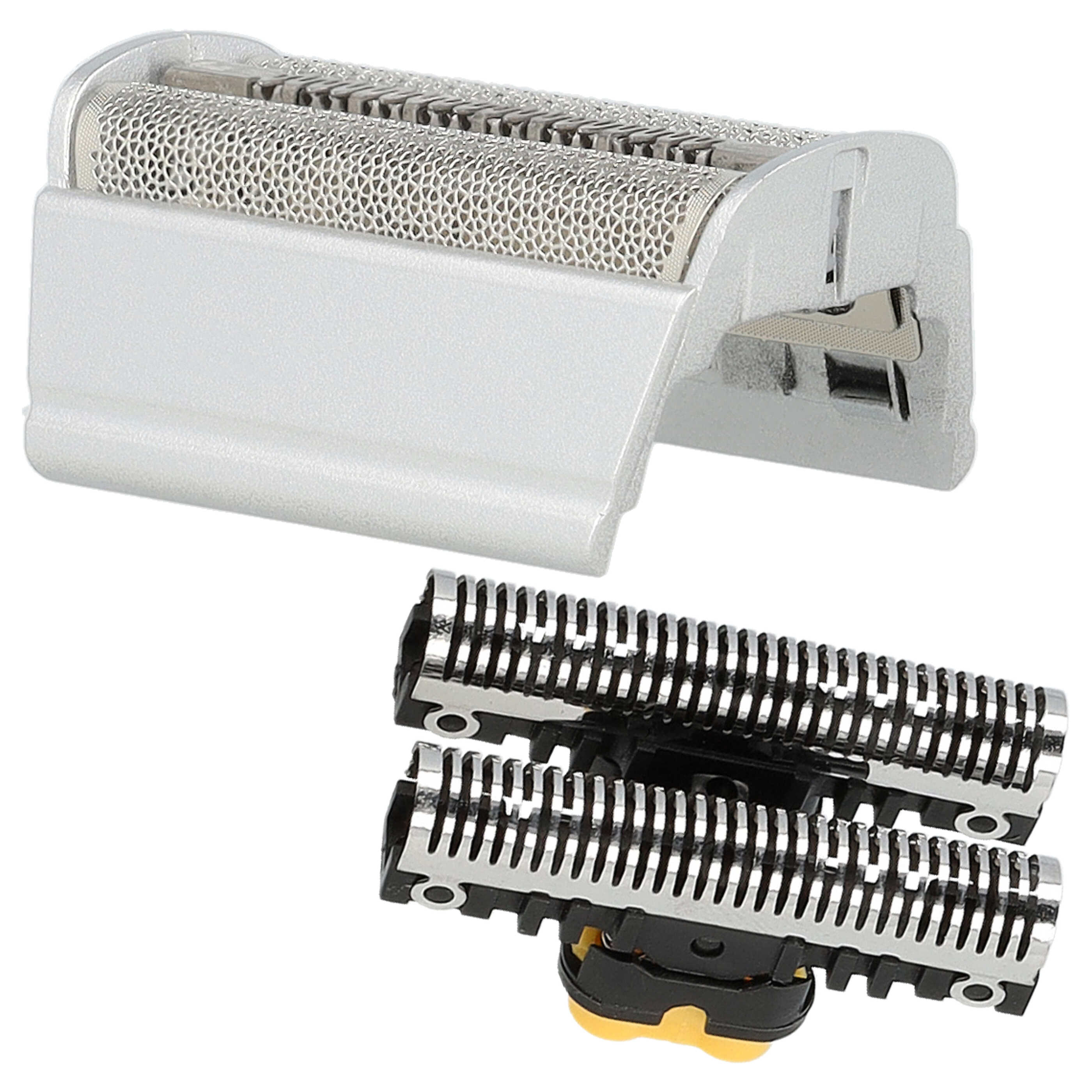 Pack piezas corte reemplaza Braun SB505, 31B, 31S para afeitadoras Braun - lámina + bloque, negro/plata