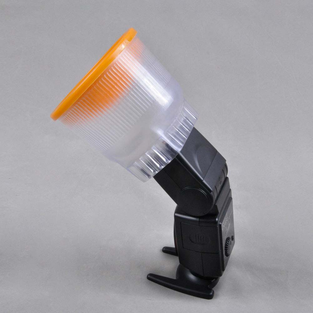 Flash Diffusor for 220EX Nikon Camera Flash etc. - Plastic, Matte Body, 12.8 x 11.5 cm, Incl. Screen