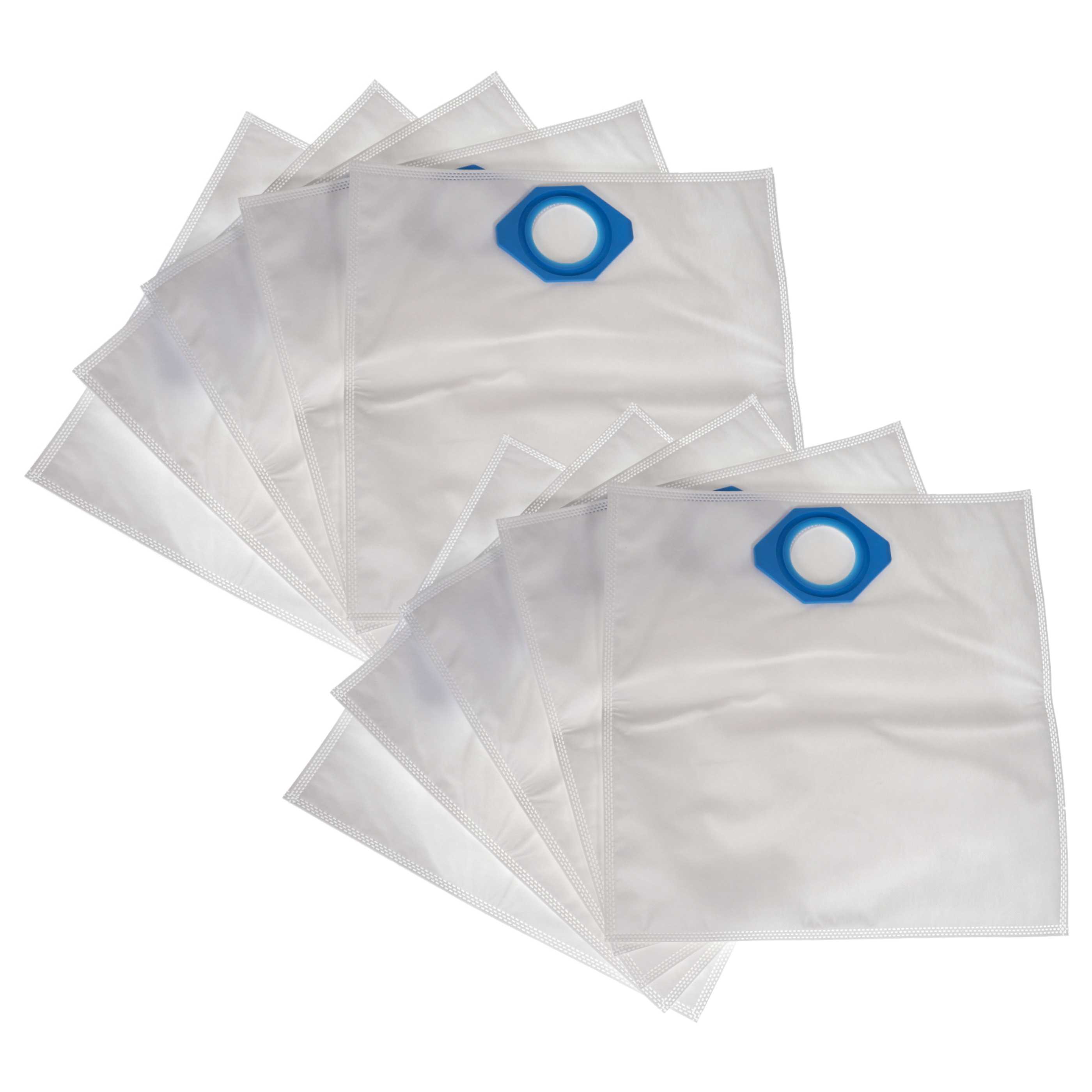 10x Sac remplace Nilfisk 107418525, 5715492194087 pour aspirateur Nilfisk - microfibre non tissée