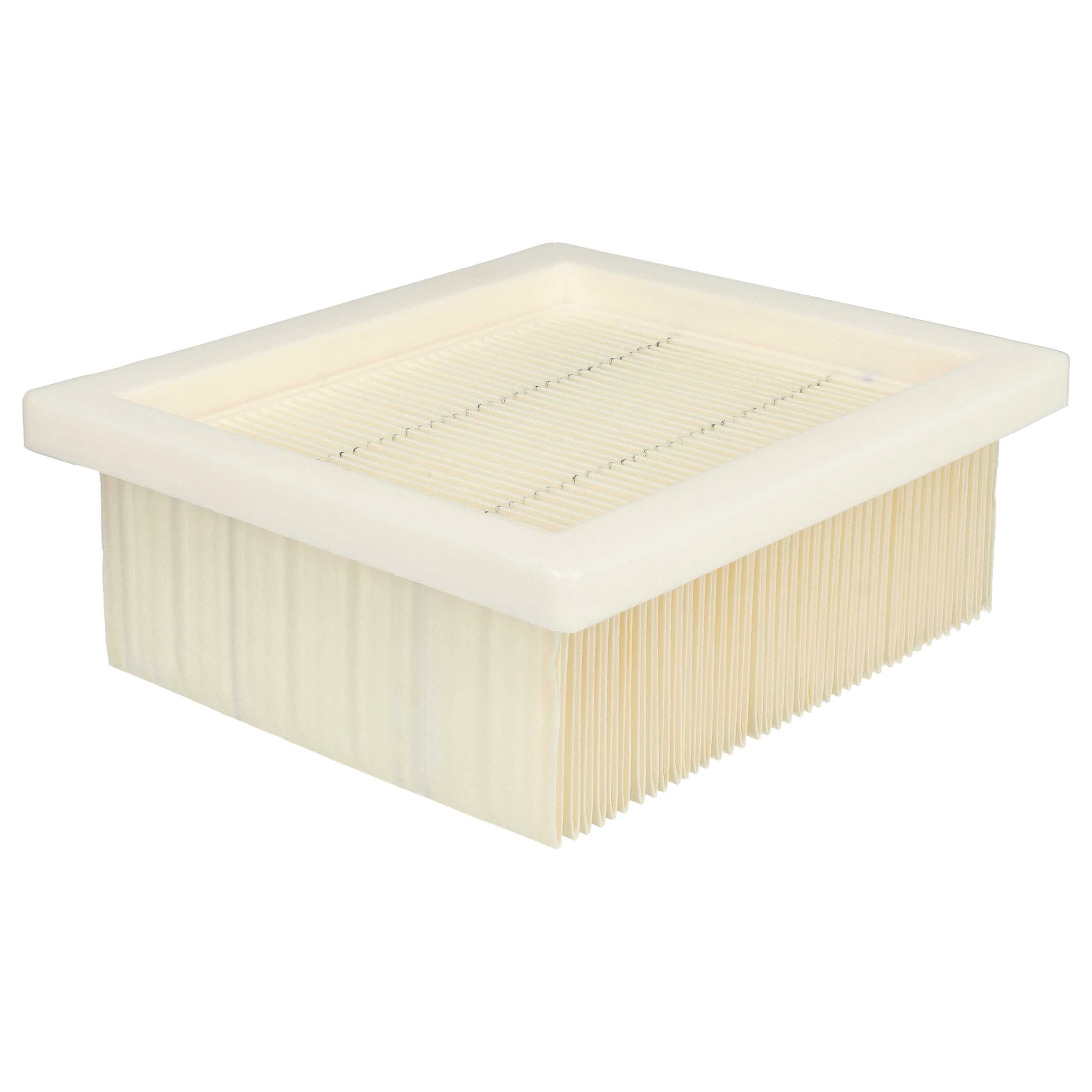 3x flat pleated filter replaces Hilti VC 5, VC 75-1, 2192229 for Würth Vacuum Cleaner