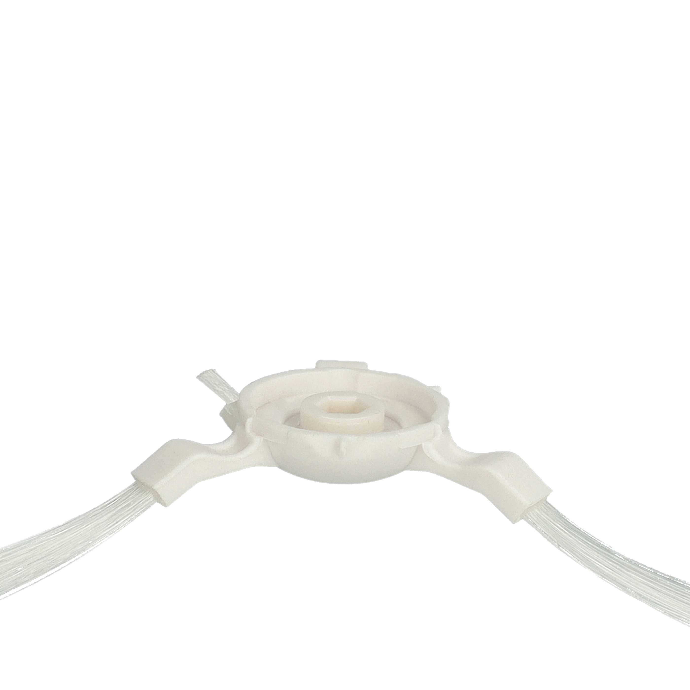2x Cepillo lateral 3 brazos reemplaza Rowenta ZR720002 para robot aspirador Tefal - Set de cepillos blanco