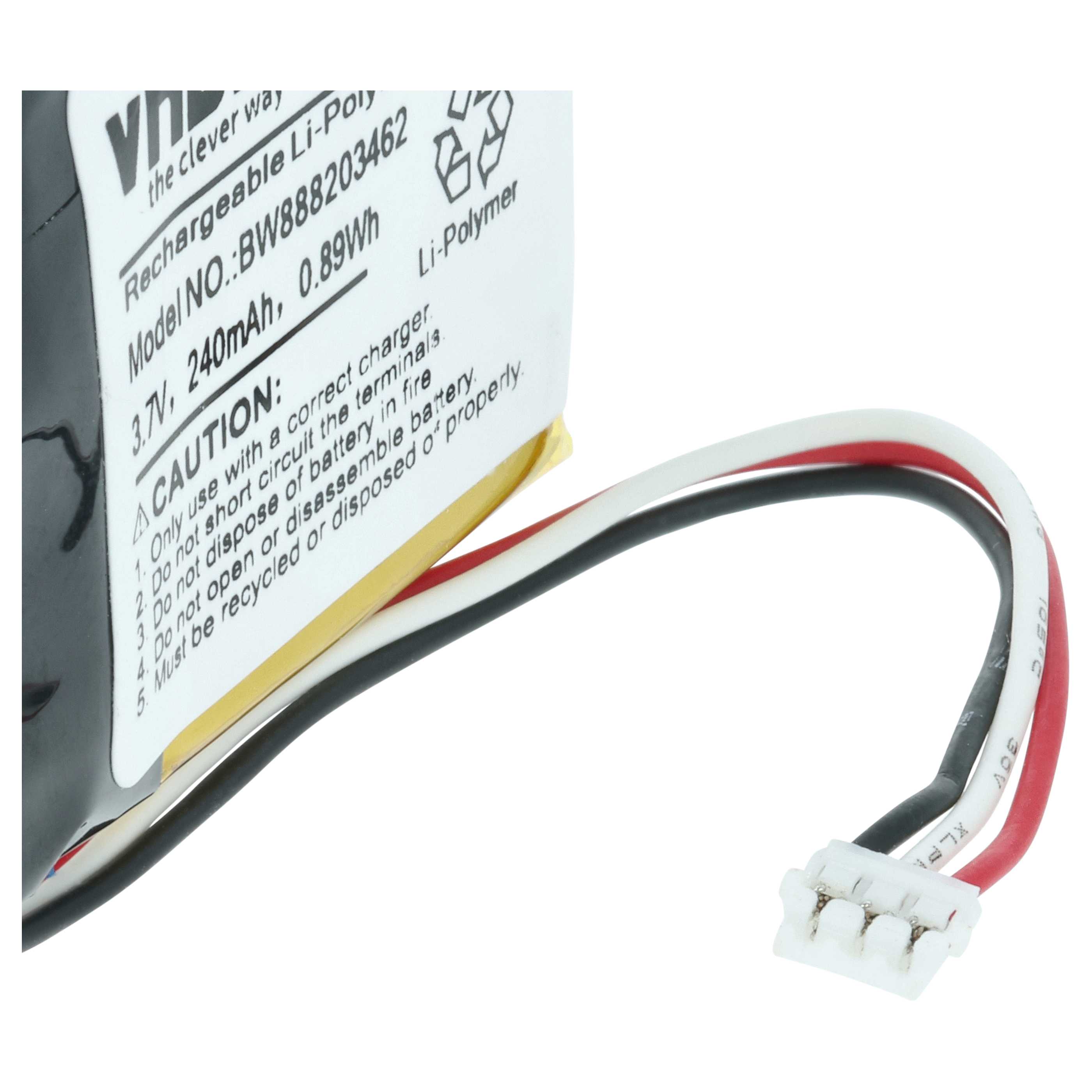 Smartwatch Battery replaces Suunto PR-382530 - 240 mAh 3.7 V Li-polymer