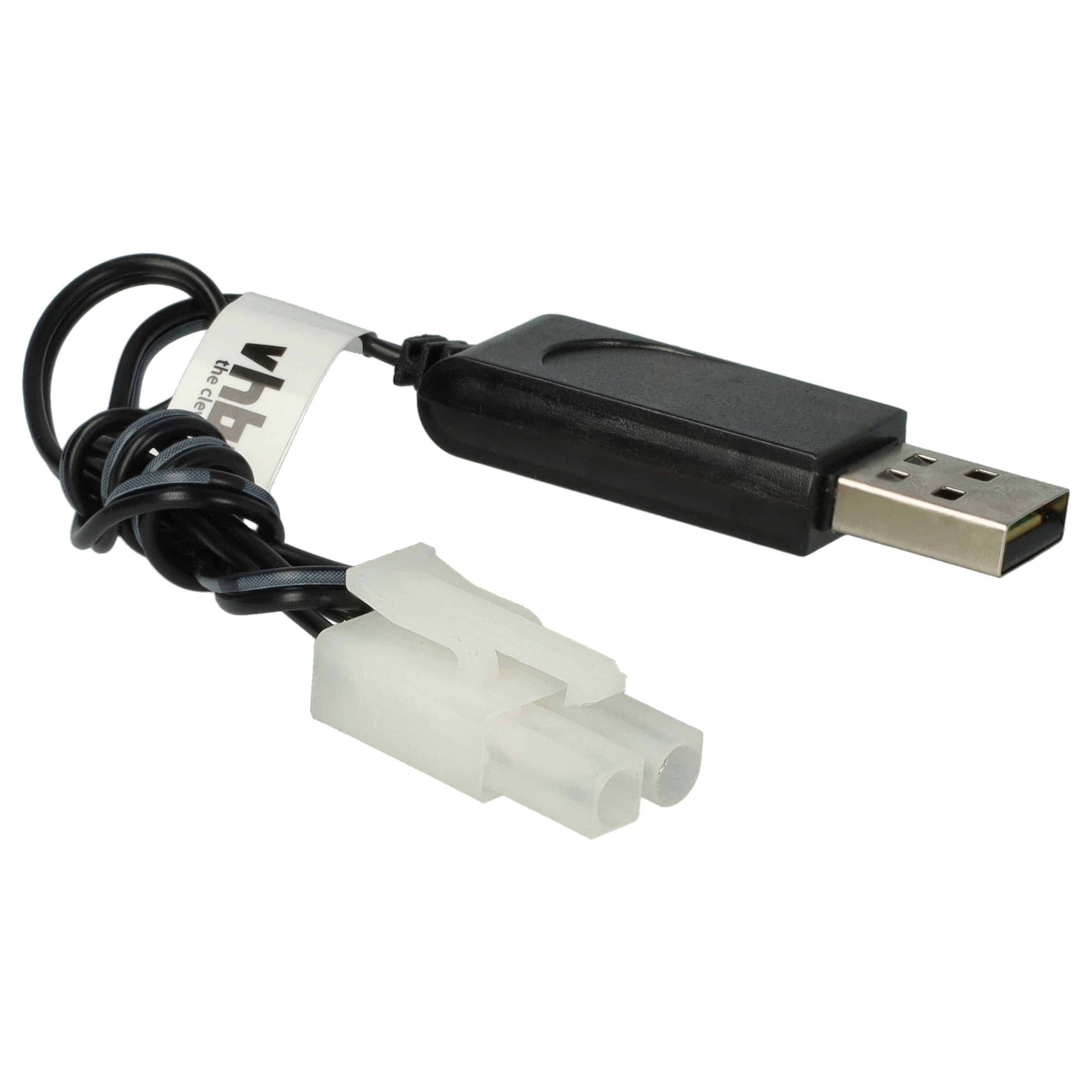 USB-Ladekabel passend für RC-Akkus mit Tamiya-Anschluss, RC-Modellbau Akkupacks - 60cm 9,6V
