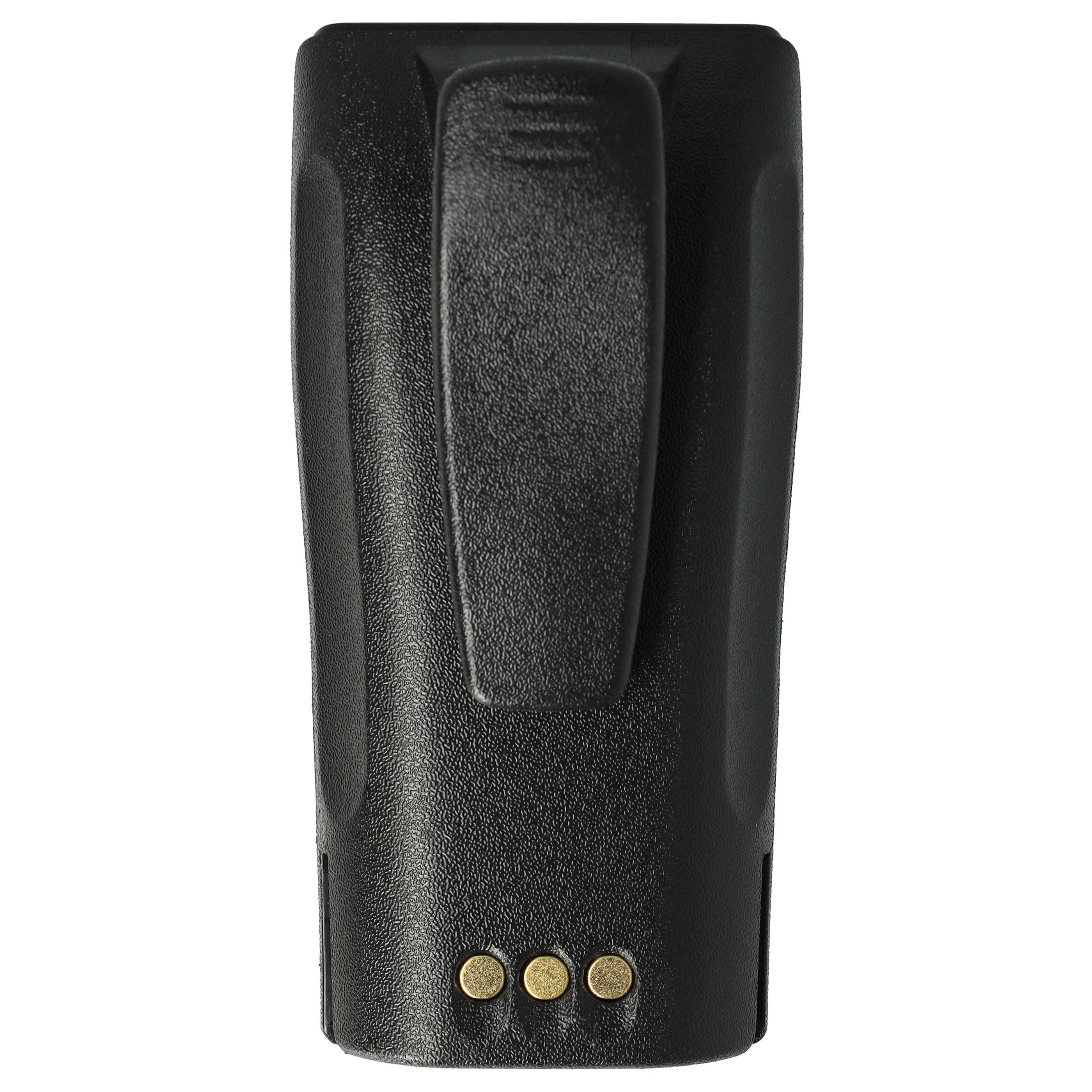 Radio 10x Battery replaces Motorola NNTN4497, NNTN4496AR, NNTN4496 - 1400 mAh 7.2 V NiMH + Belt Clip