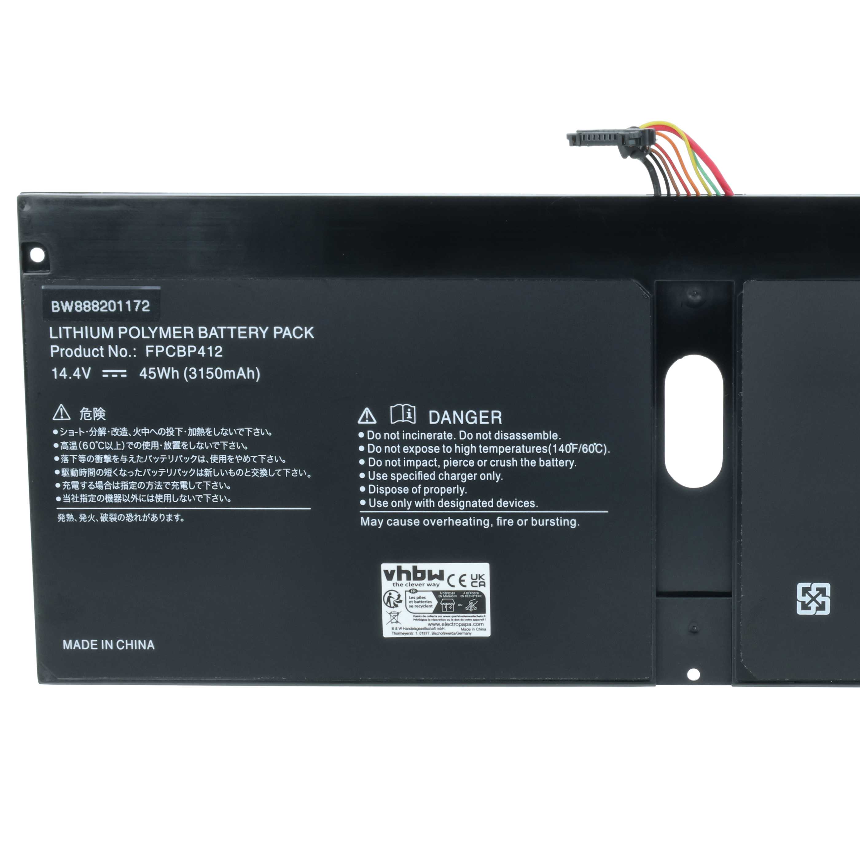 Akumulator do laptopa zamiennik Fujitsu FPCBP412, FPB0305S - 3050 mAh 14,4 V LiPo