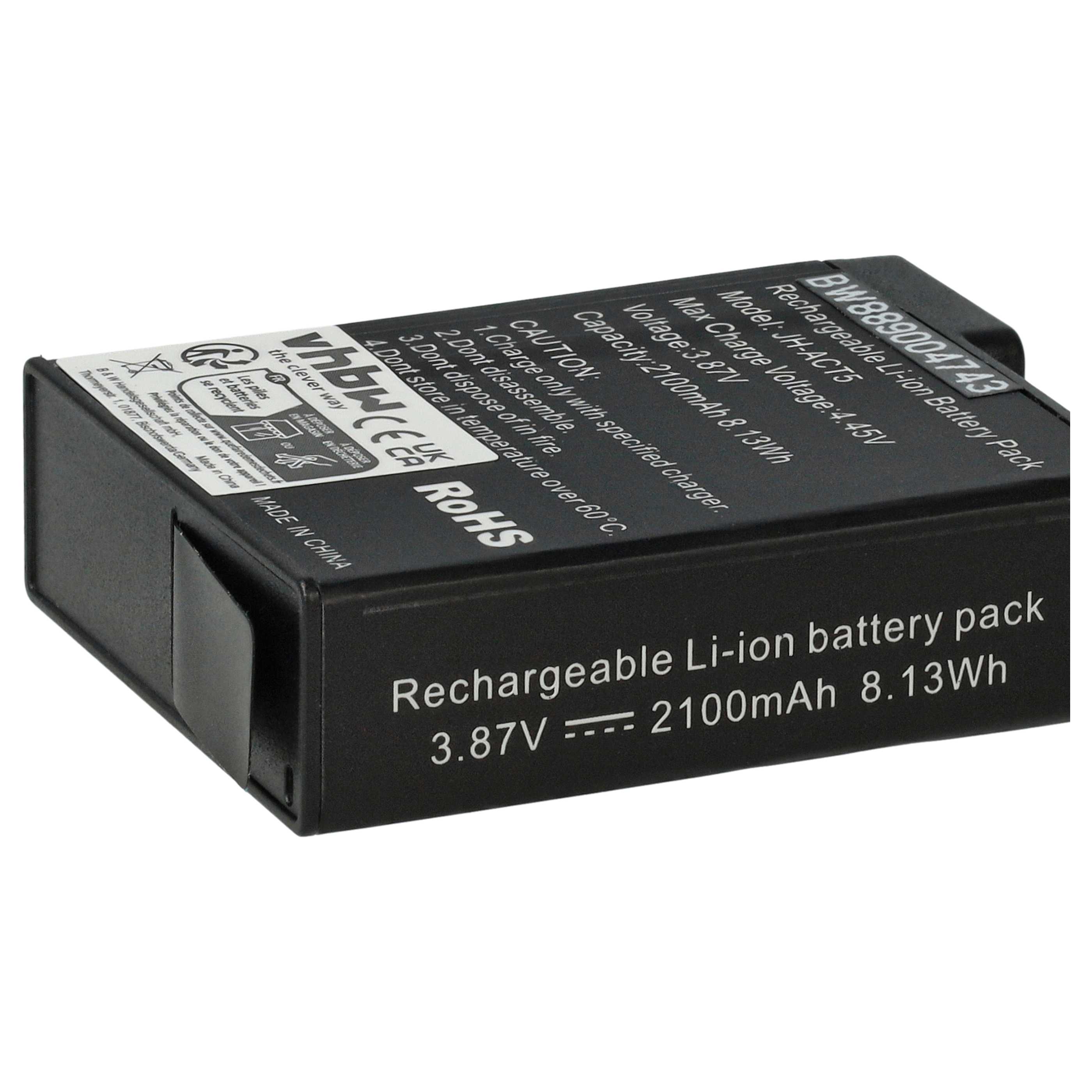 Battery replaces DJI BCX204-1950-3.87, CP.OS.00000370.01, JH-ACT5 - 2100mAh, 3.8V, Li-Ion
