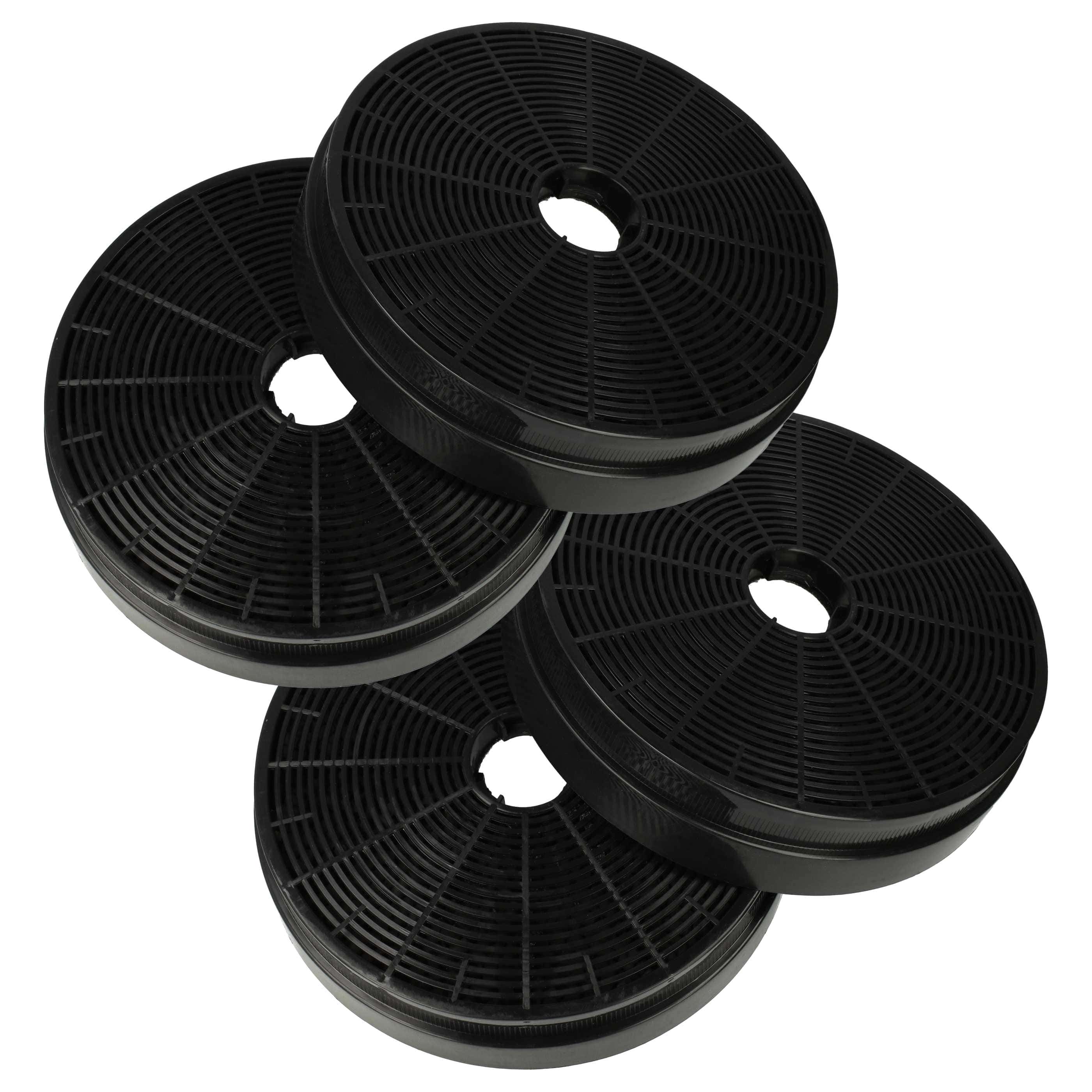 4x Filtres à charbon actif remplace Klarstein 10030727, CGCH3 pour hotte Klarstein