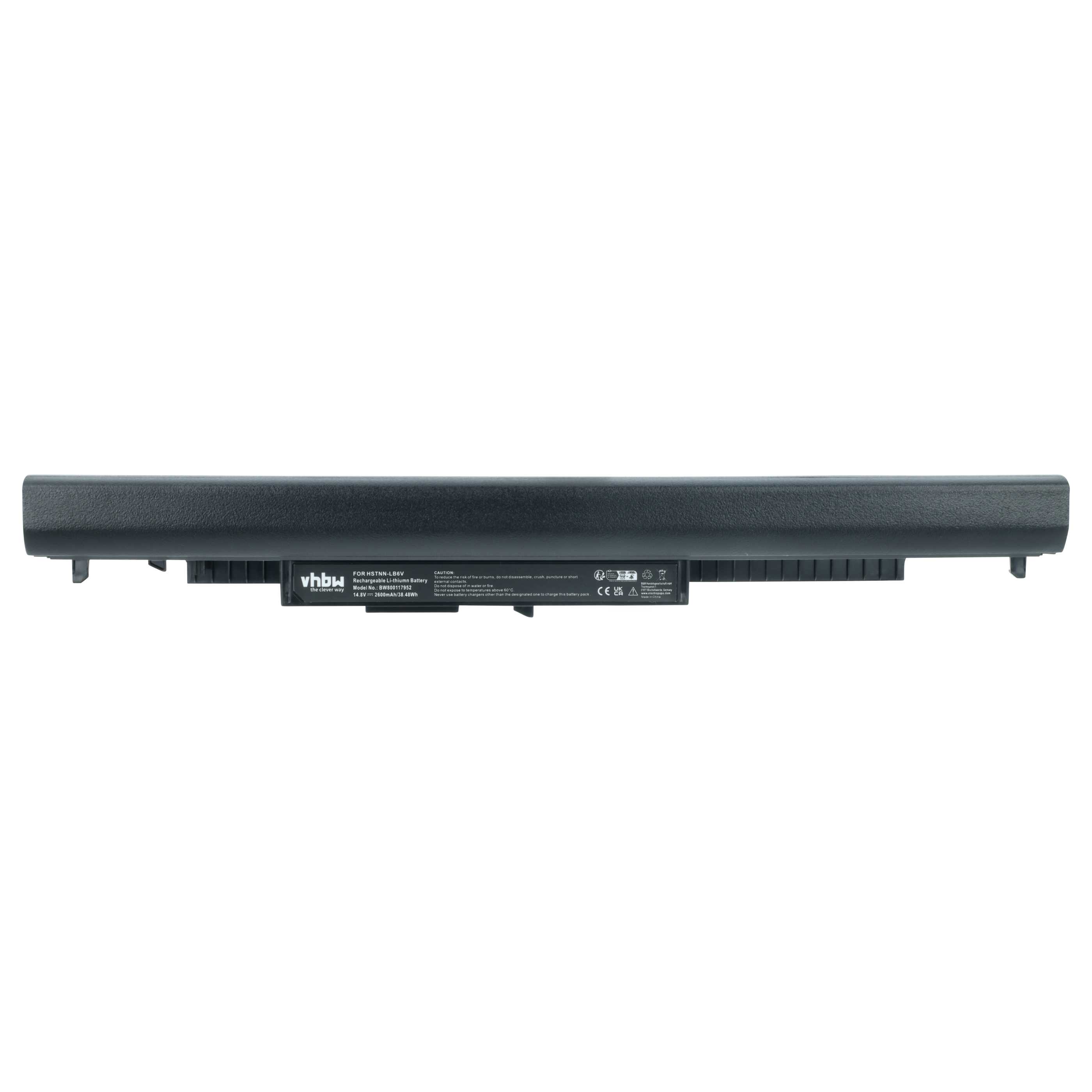 Batteria sostituisce HP 807611-141, 807611-421, 807611-131 per notebook - 2600mAh 14,8V Li-Ion nero