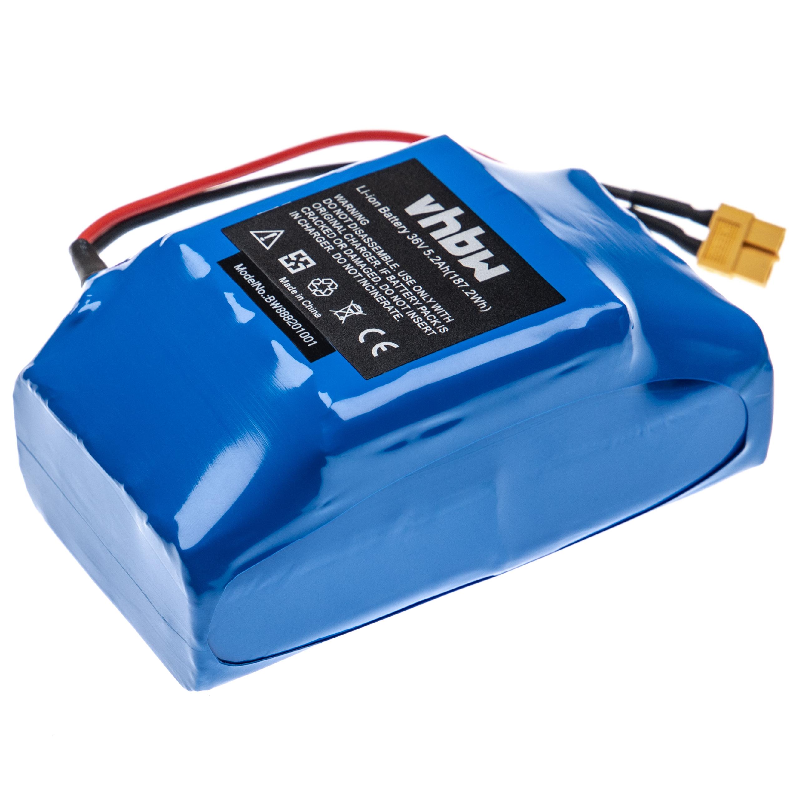 E-Board Battery Replacement for Bluewheel 10IXR19/65-2, HPK-11 - 5200mAh 36V Li-Ion