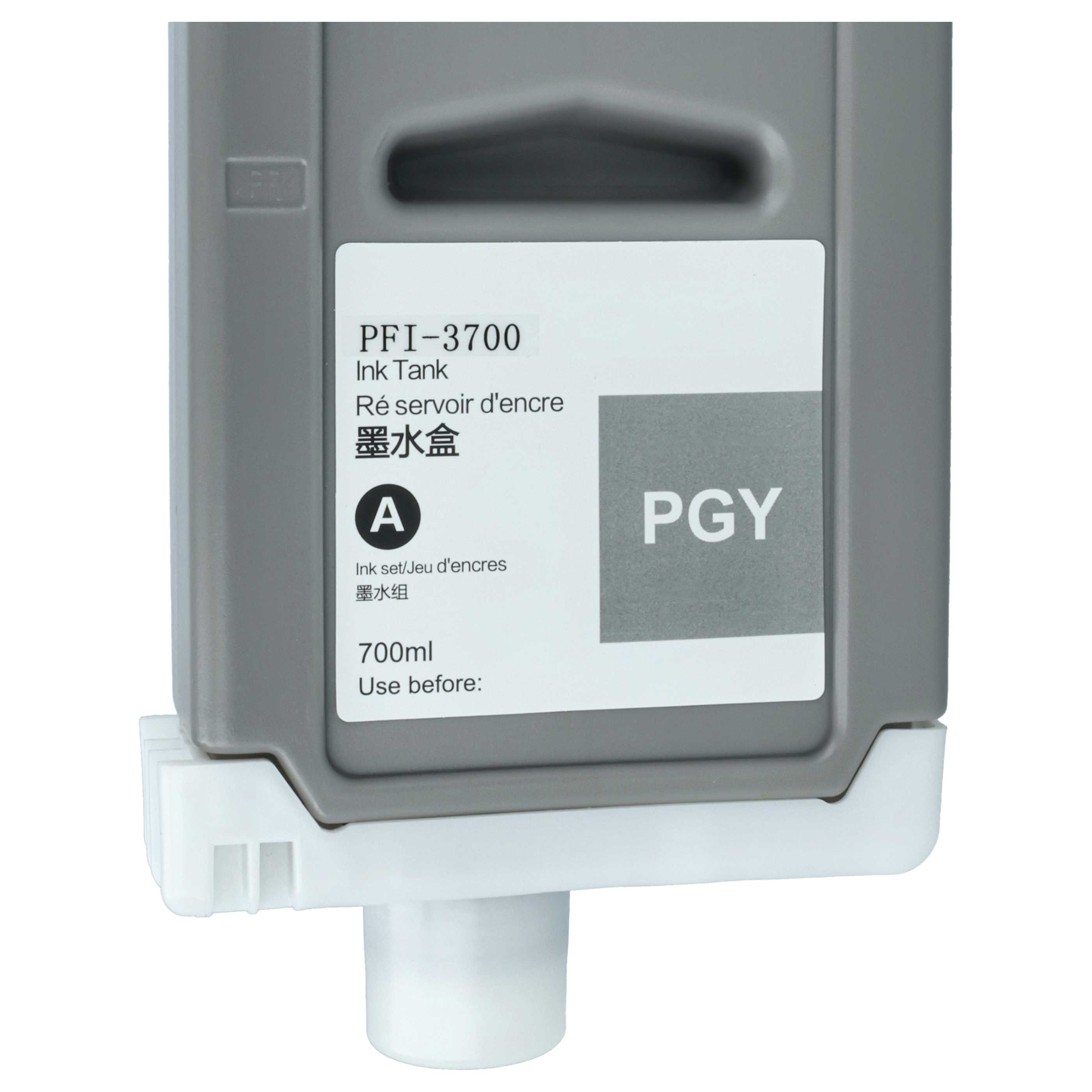 Ink Cartridge as Exchange for Canon PFI-3700 PGY for Canon Printer - Photo Grey 700 ml