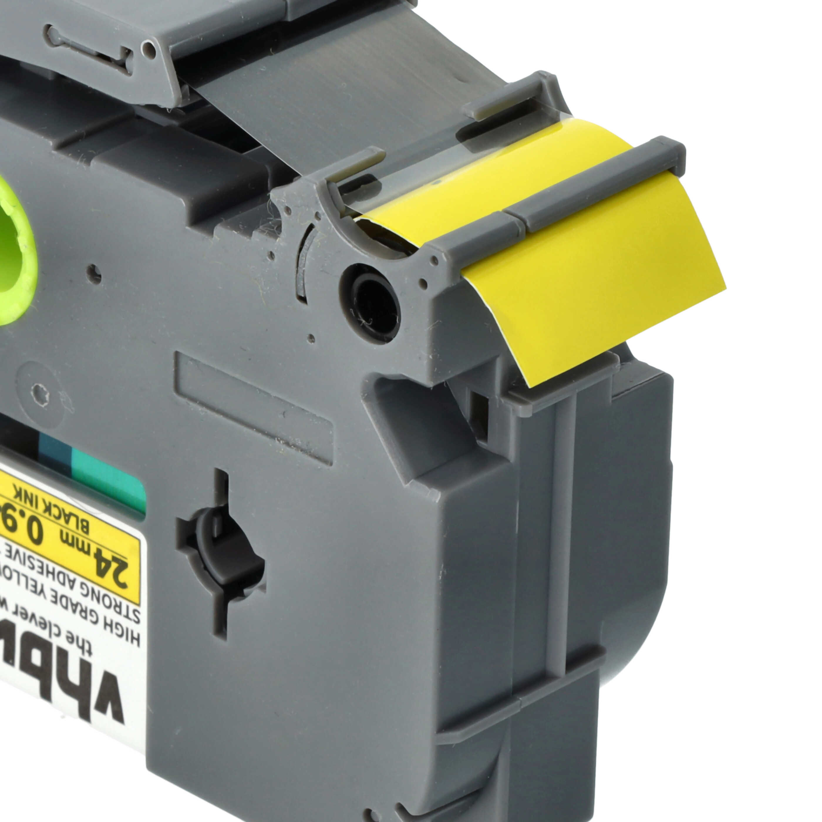 Label Tape replaces Brother HGE-S651 - 24 mm Black to Yellow, Extra Stark