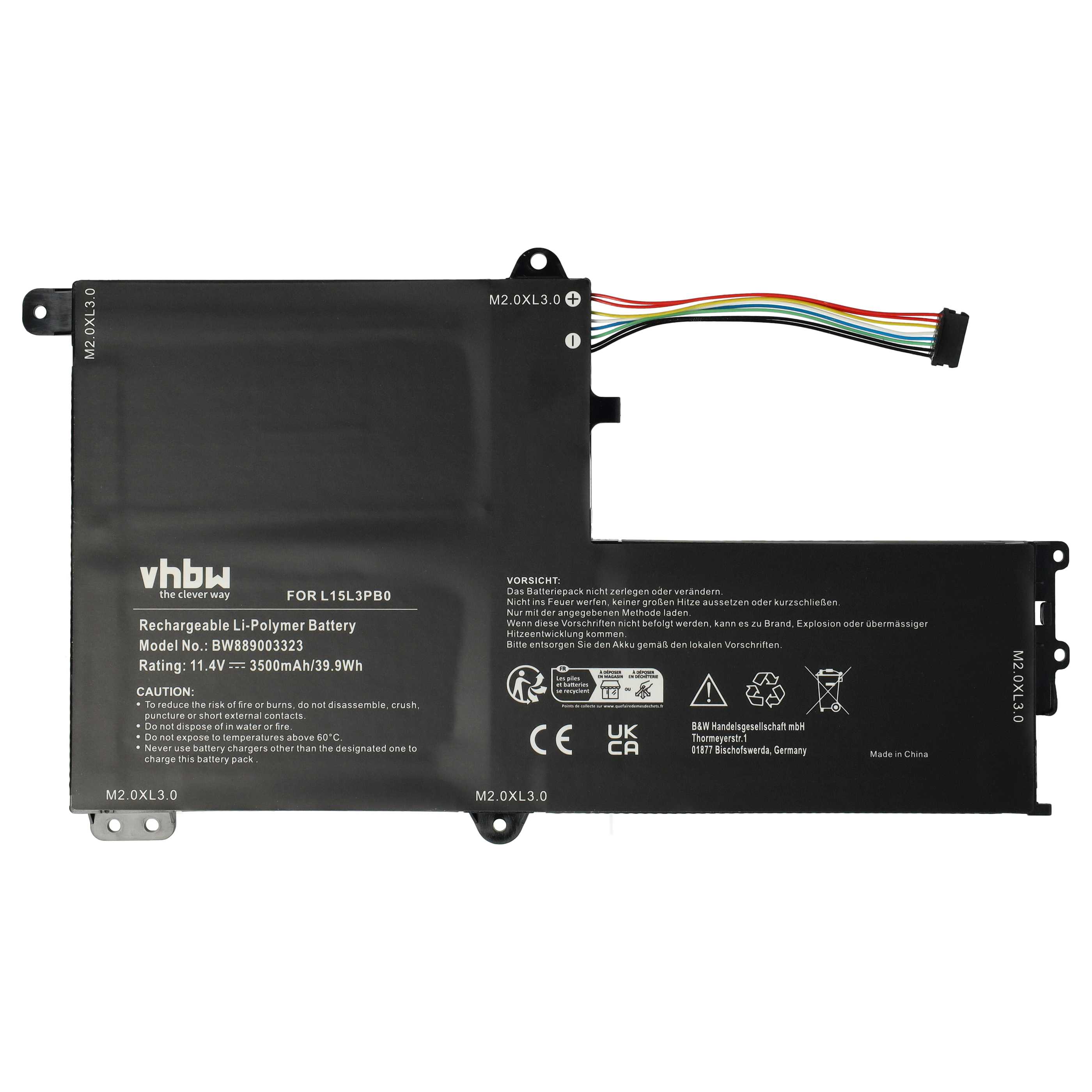 Akumulator do laptopa zamiennik Lenovo B102297-0004, L15M3PB0, 5B10K84638, L15C3PB1 - 3500 mAh 11,4 V LiPo