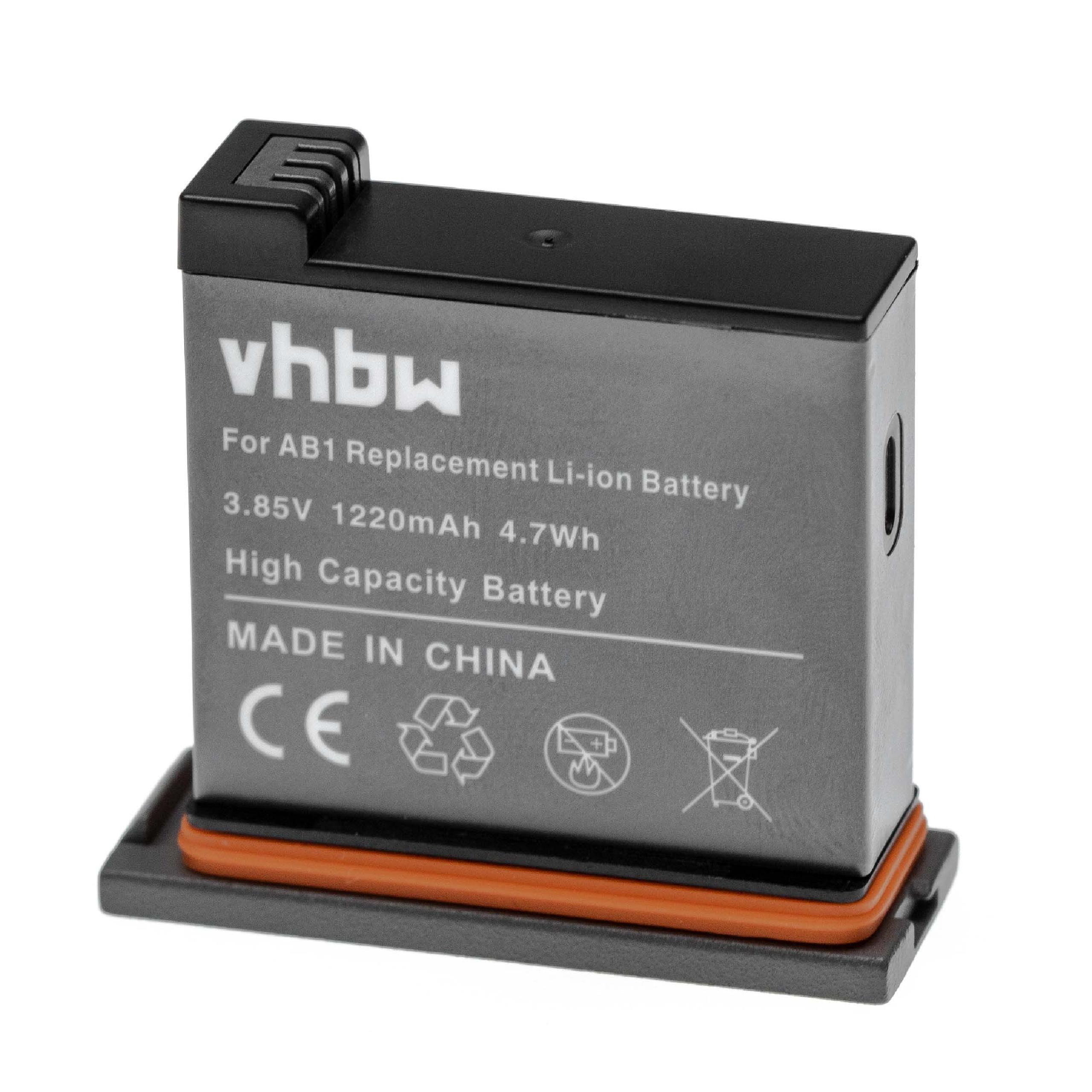 Batterie remplace DJI AB1 pour caméra de poche - 1220mAh 3,85V Li-ion