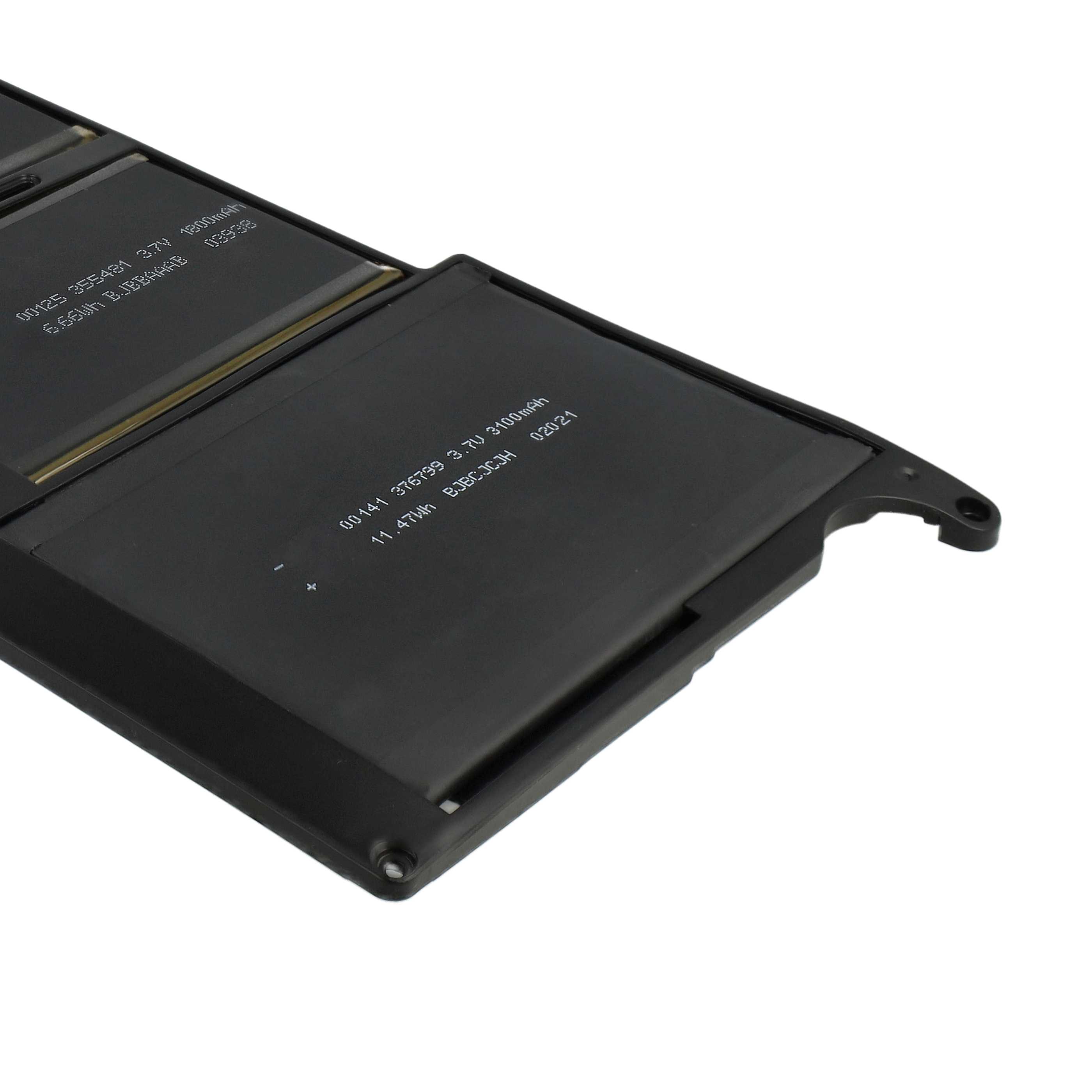 Notebook-Akku als Ersatz für Apple 661-5736, A1375, 020-6920-B - 4800mAh 7,3V Li-Polymer, schwarz