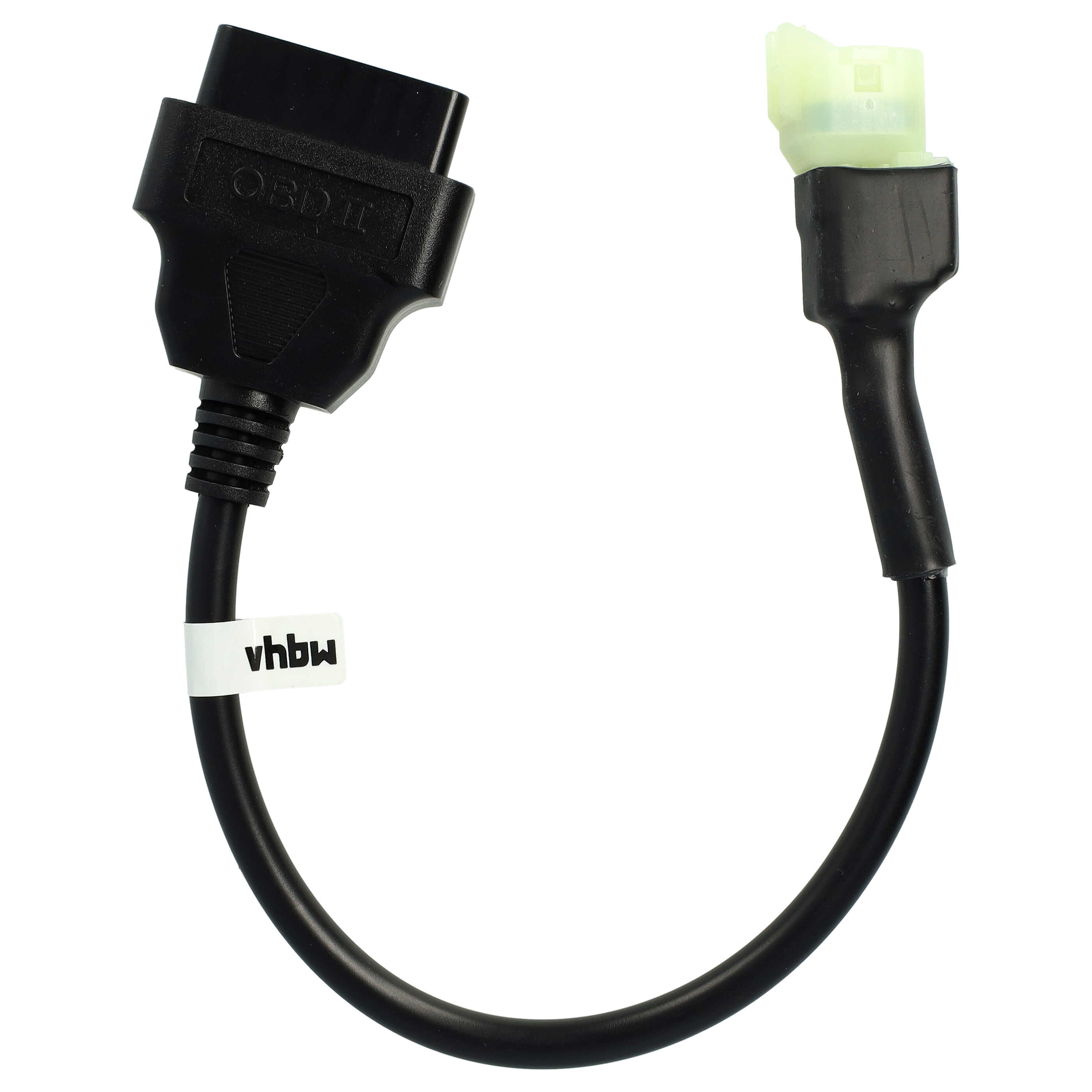 vhbw OBD2 Adapter 4 Pin to OBD2 16Pin suitable for Honda CB 500 F / FA (2013 - 2019) Motorbike - 28 cm