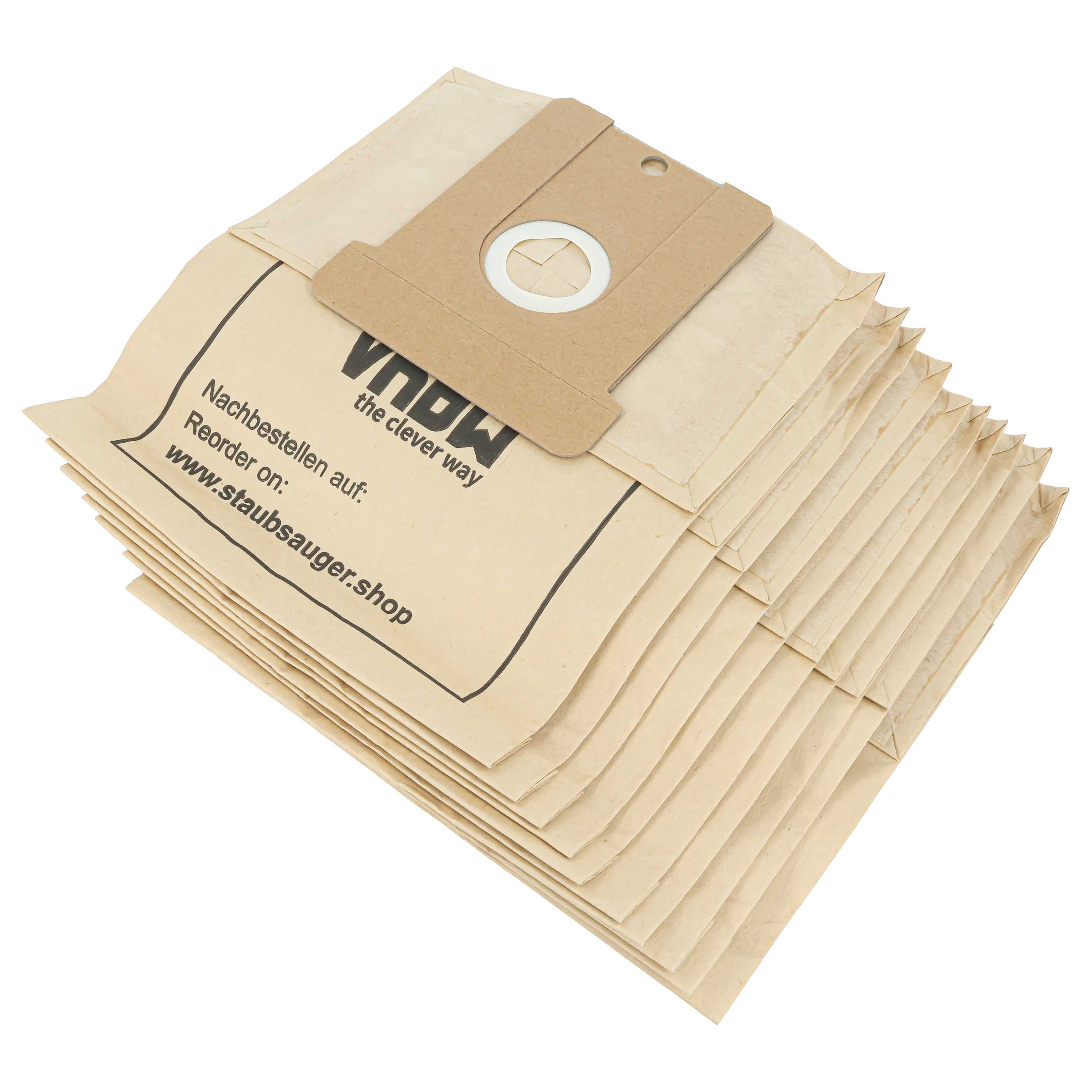 10x bolsa de aspiradora reemplaza AEG tamaño 24, tamaño 23, tamaño 22, tamaño 25 para Hanseatic - papel