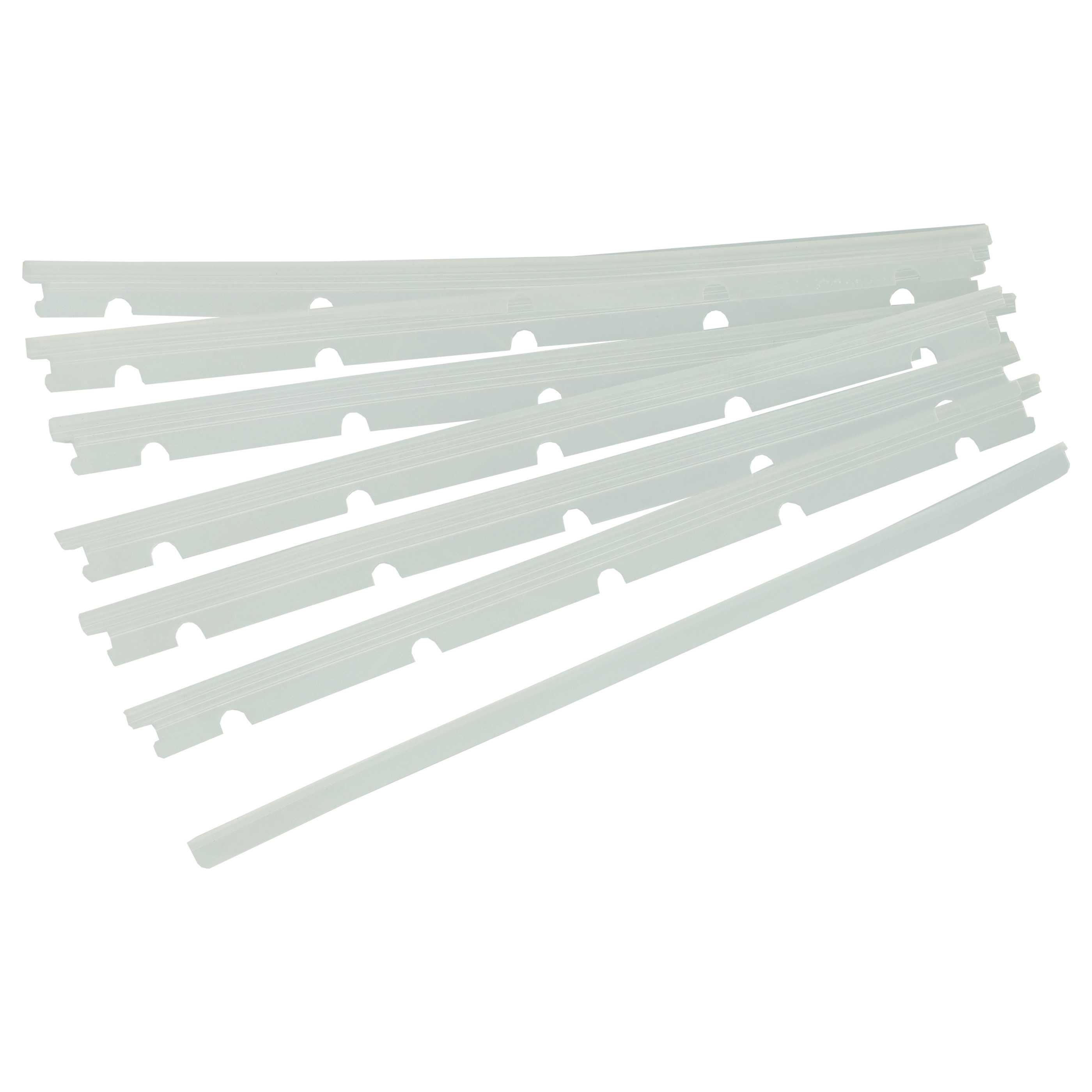 6x Rubber Lip suitable for Neato XV Essential Robot Vacuum Cleaner - With Slats, Incl. Pulling-Off Device