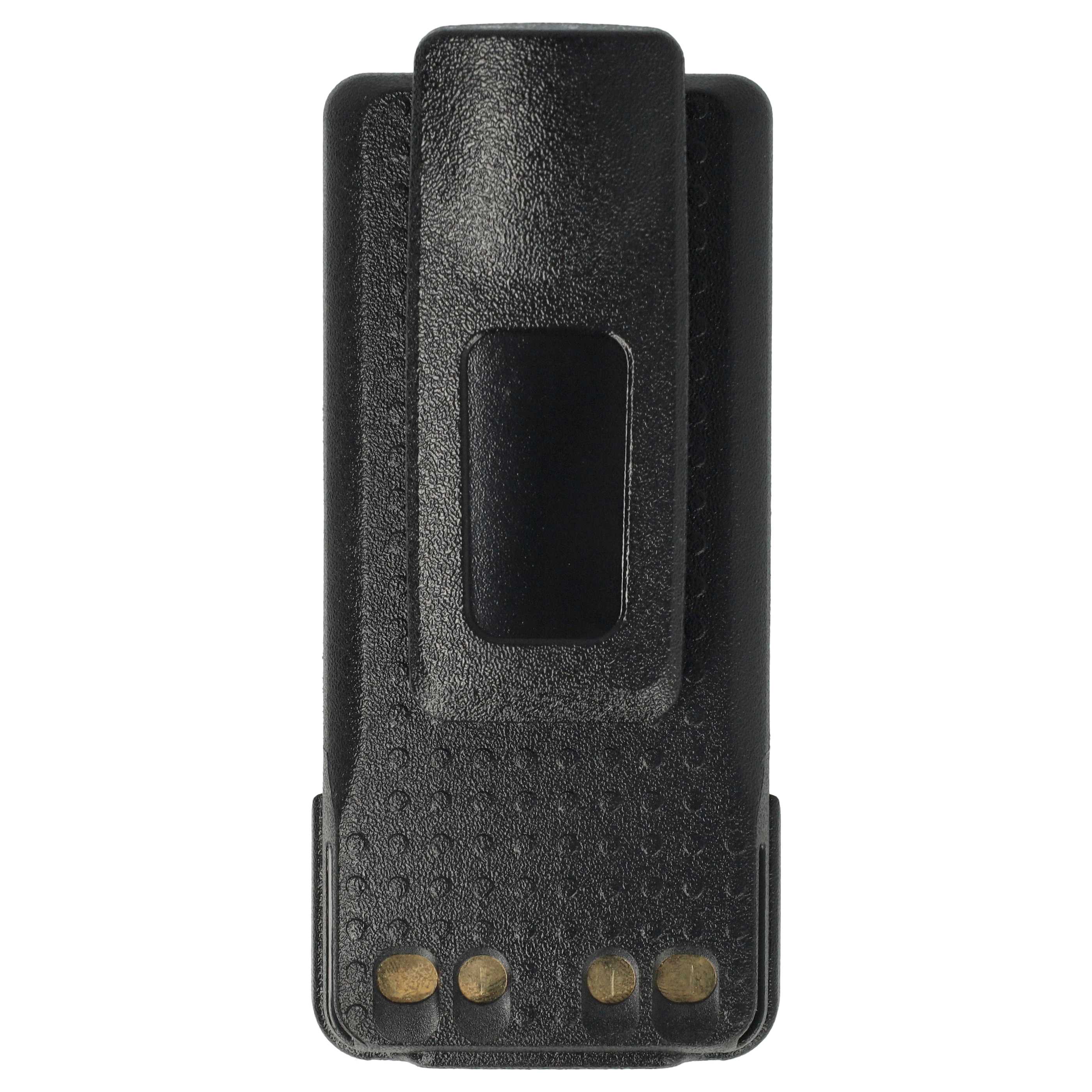 Radio 10x Battery replaces Motorola PMNN4406, PMNN4406BR, PMNN4409 - 3000 mAh 7.4 V Li-Ion + Belt Clip