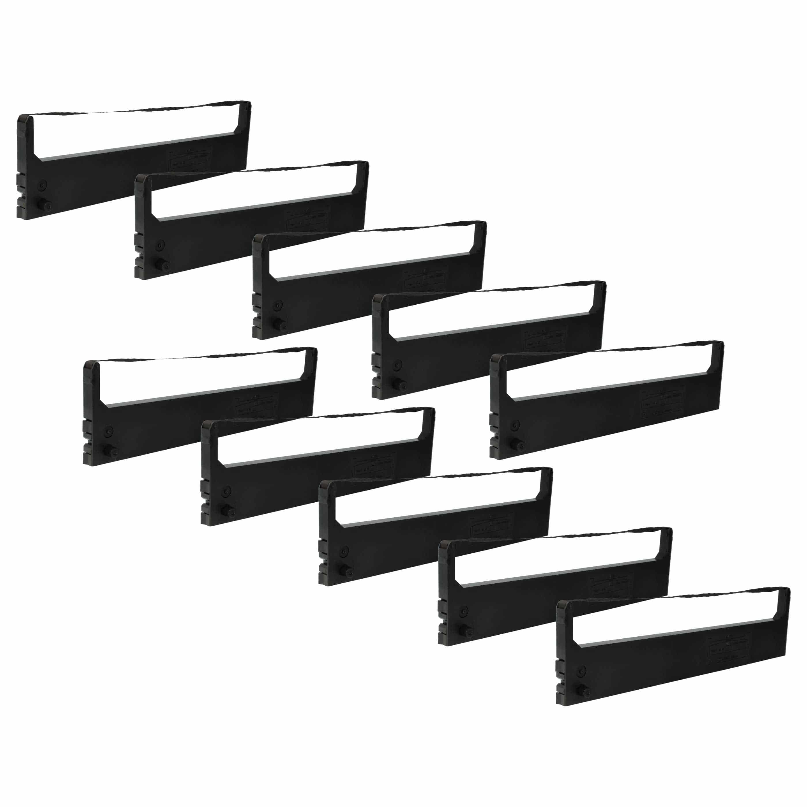 10x Ink Ribbon replaces Gr. 621 for Commodore Dot Matrix, Receipt Printer etc. - Black