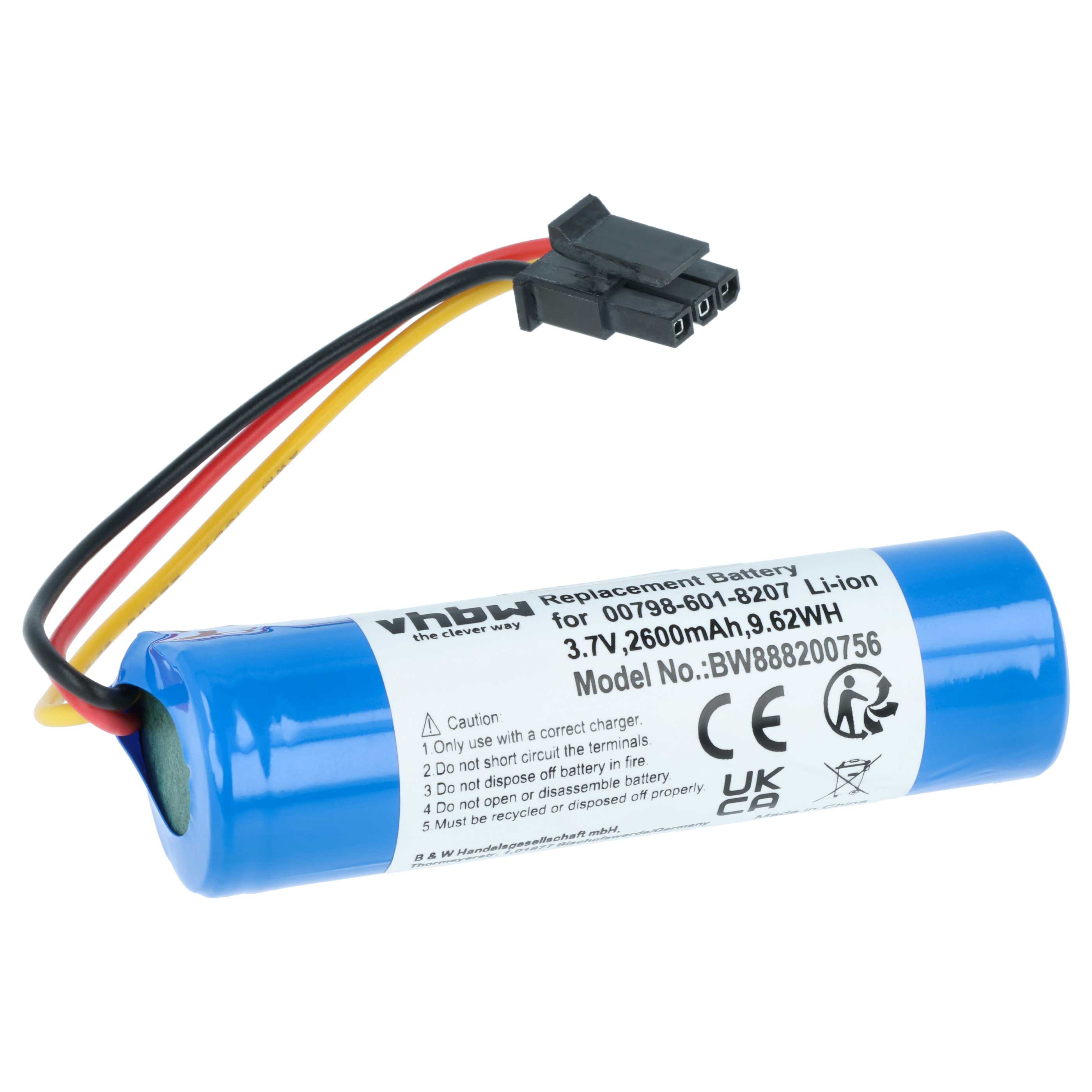 Batteria sostituisce Logitech 00798-601-8207 per altoparlanti - 2600mAh 3,7V Li-Ion