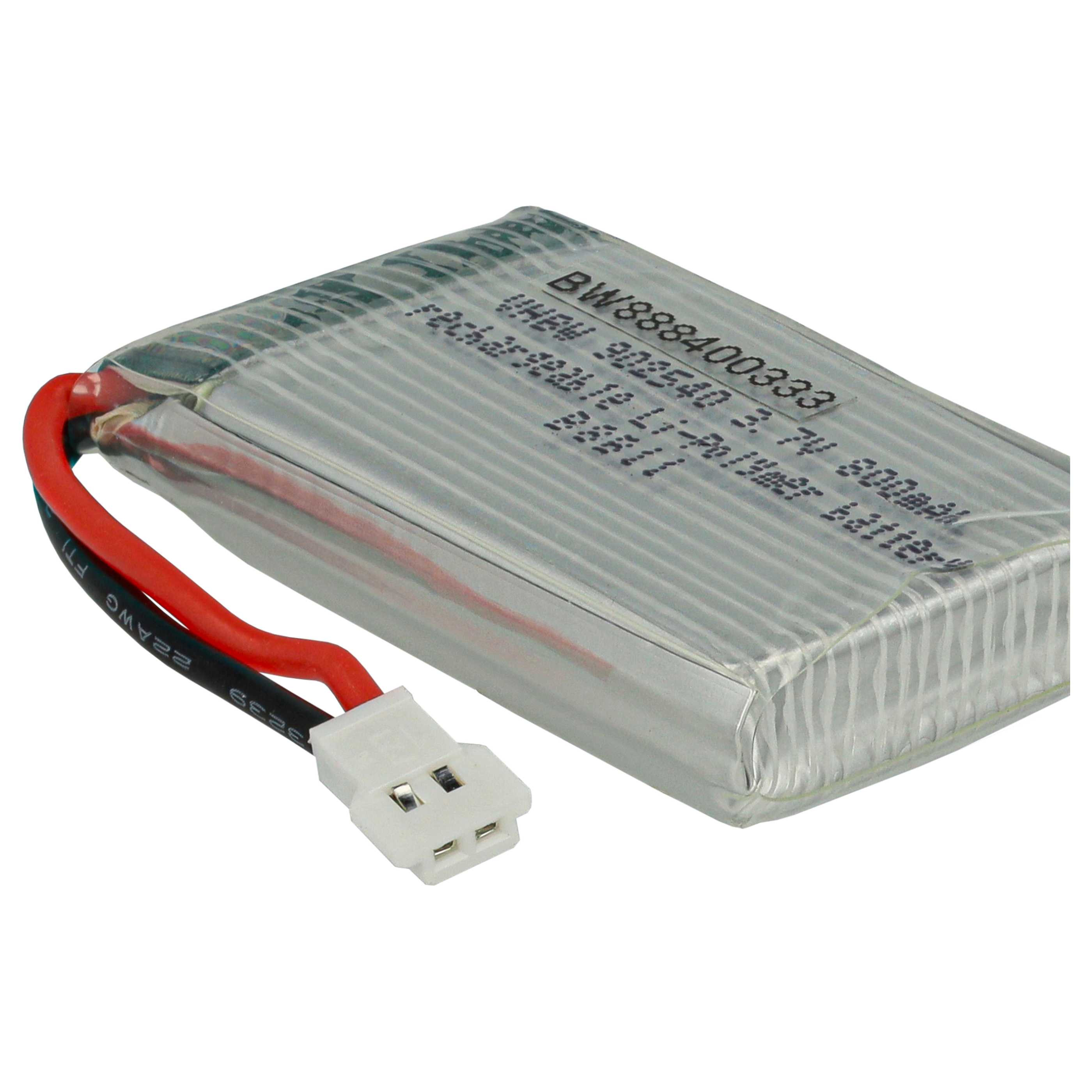 Batterie modèle radio-télécommandé - 800mAh 3,7V Li-polymère, XH 2.54 2P