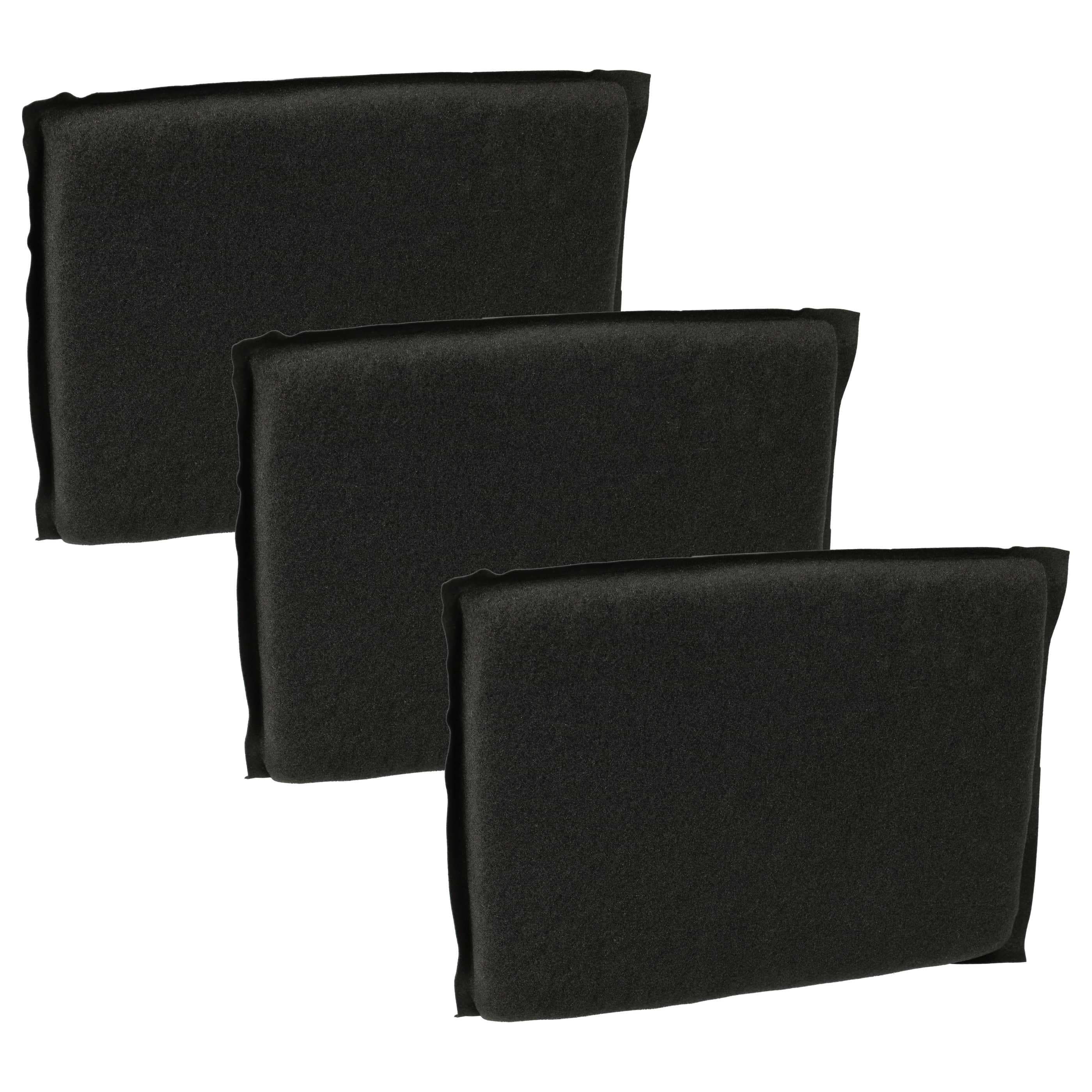 3x Filteractivated carbon filter suitable for Vorwerk Tiger VT265, VT270, 265, 270 Vacuum Cleaner
