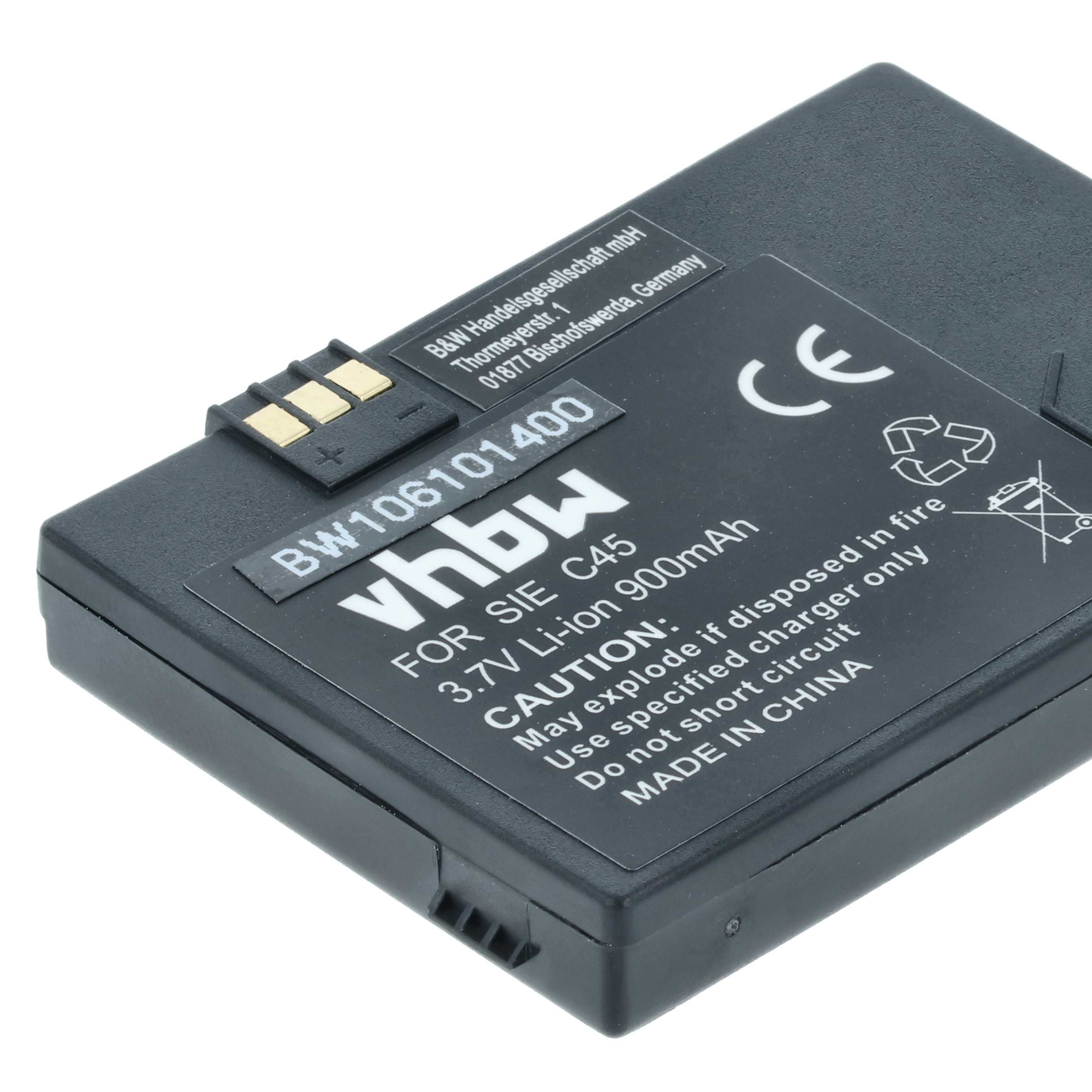 Akumulator do telefonu smartfona zamiennik Siemens V30145-K1310-X213 - 900 mAh 3,7 V Li-Ion