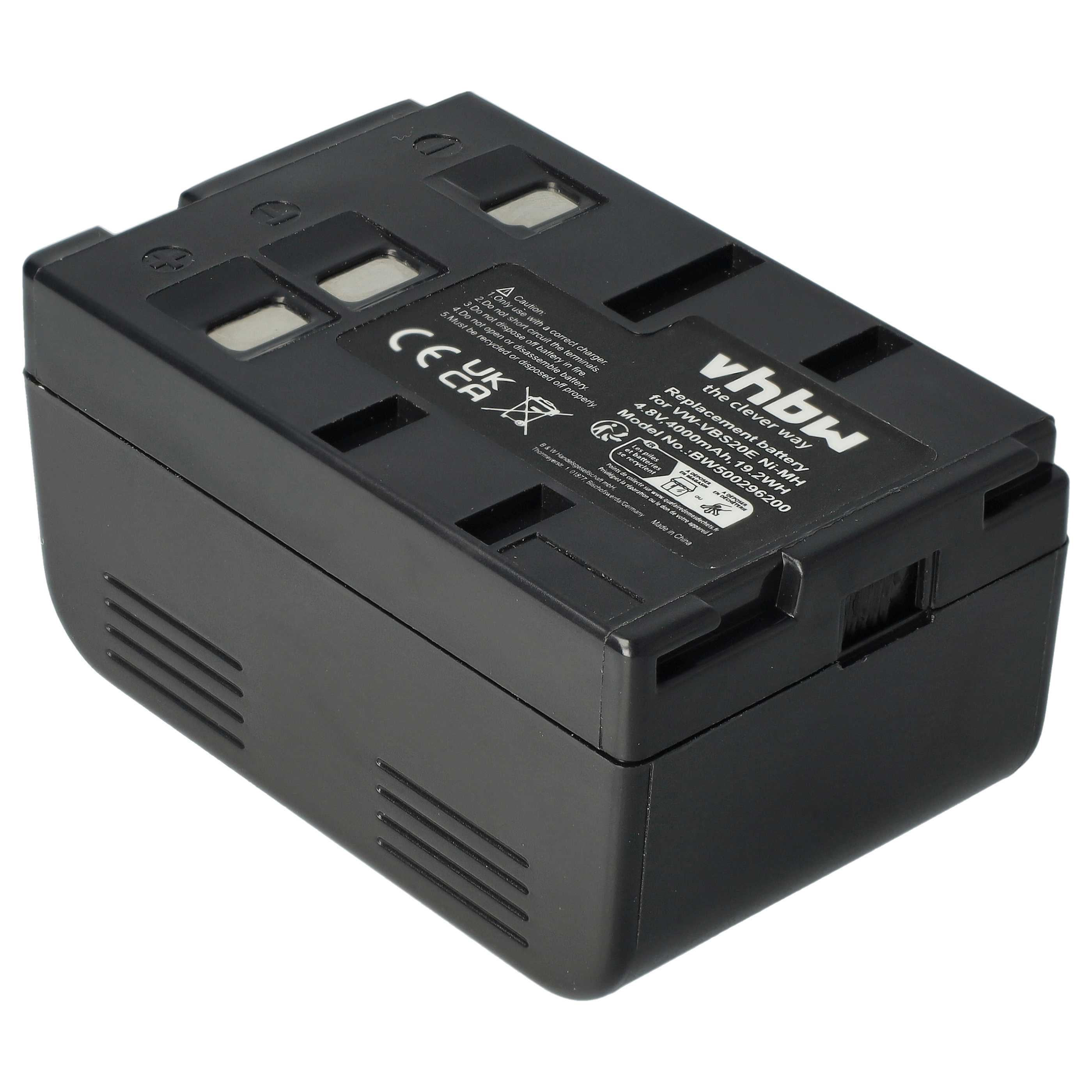 Videokamera-Akku (2 Stück) als Ersatz für Panasonic HHR-V211, PV211, HHR-V212 für Philips - 4000mAh 4,8V NiMH