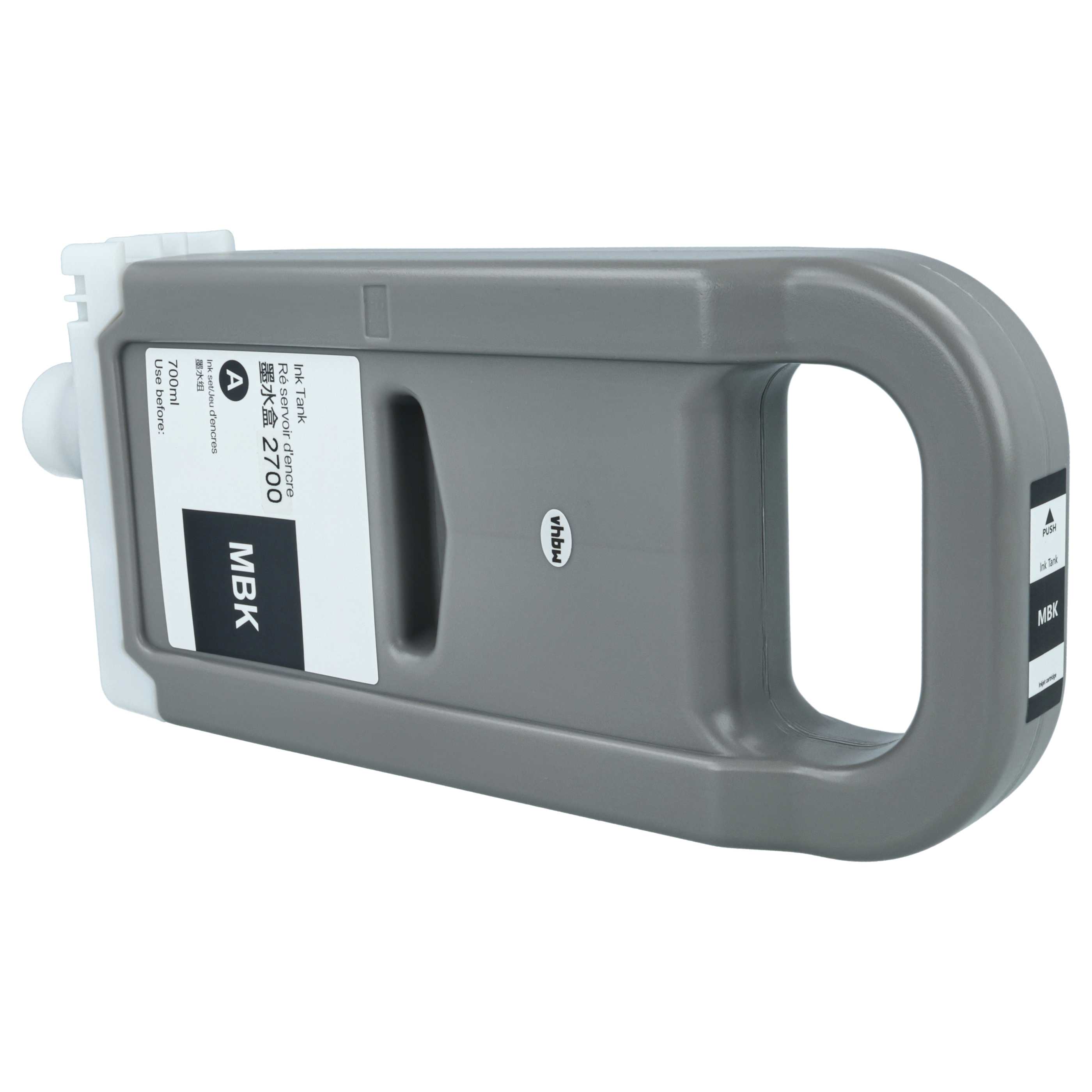 Ink Cartridge as Exchange for Canon PFI-3700 MBK for Canon Printer - Matt-Black 700 ml