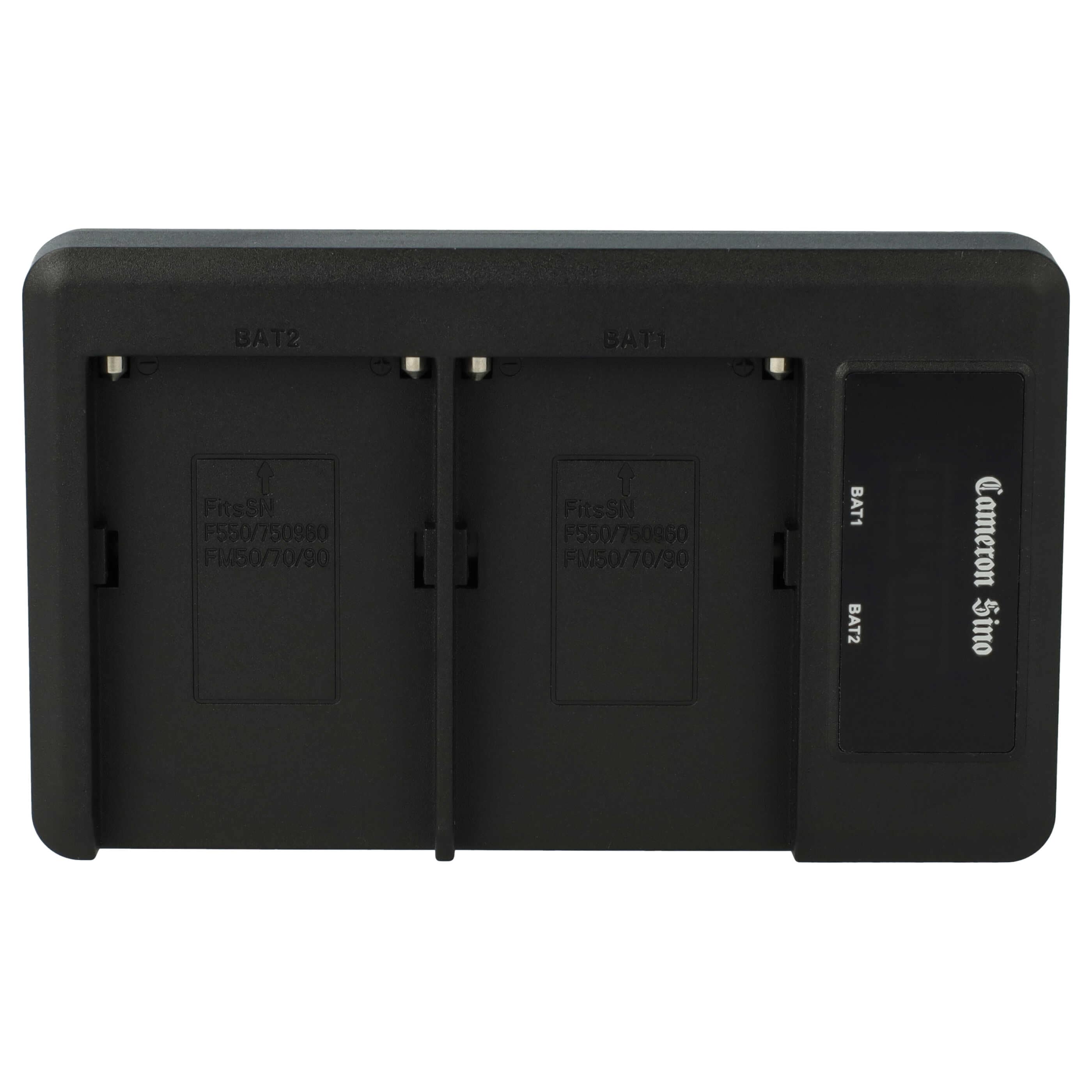 Battery Charger Micro-USB + USB-C + Cable Micro-USB suitable for Grundig, AML, Hitachi, JVC Digital Camera etc