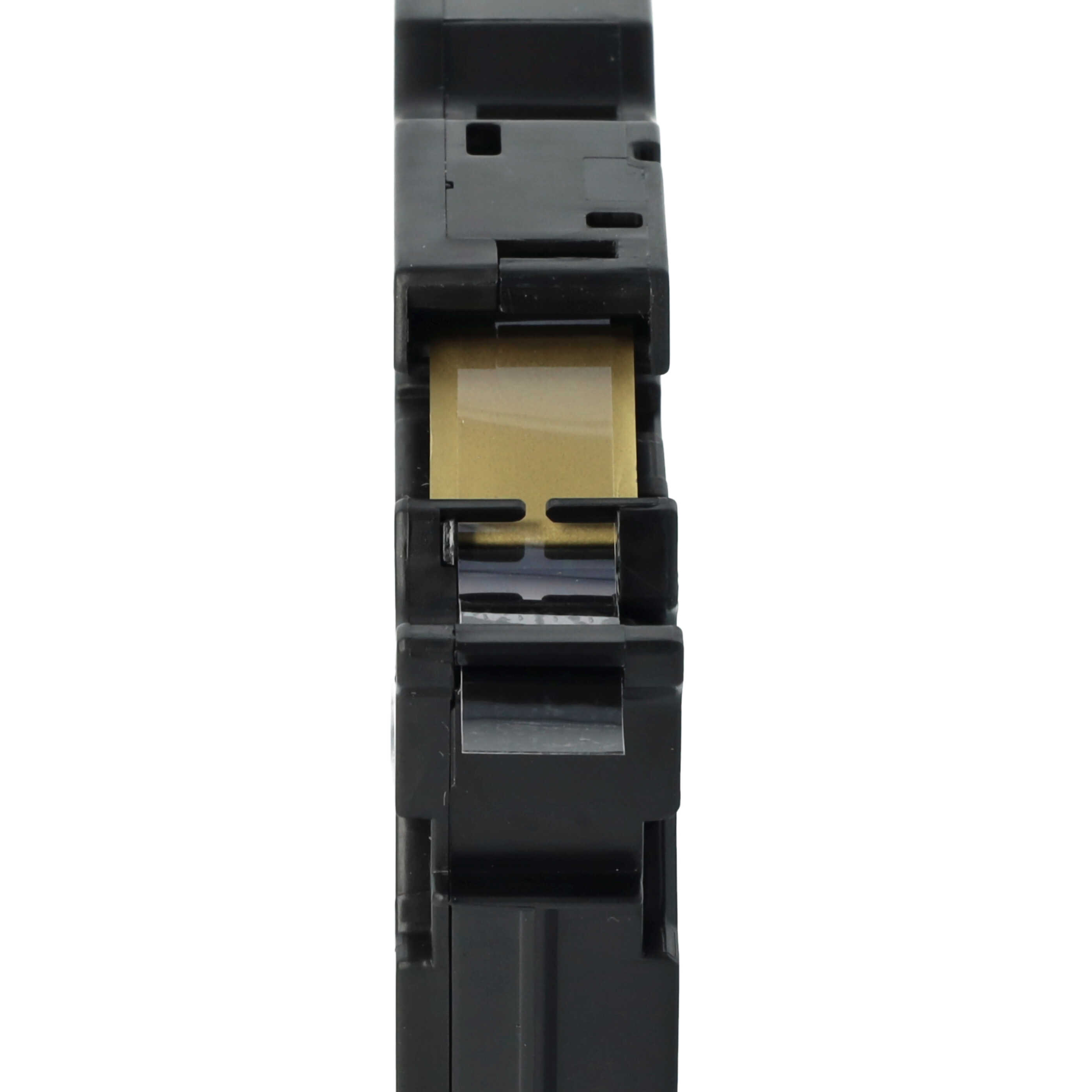 Cassetta nastro sostituisce Brother TZE-324 per etichettatrice Brother 9mm dorato su nero