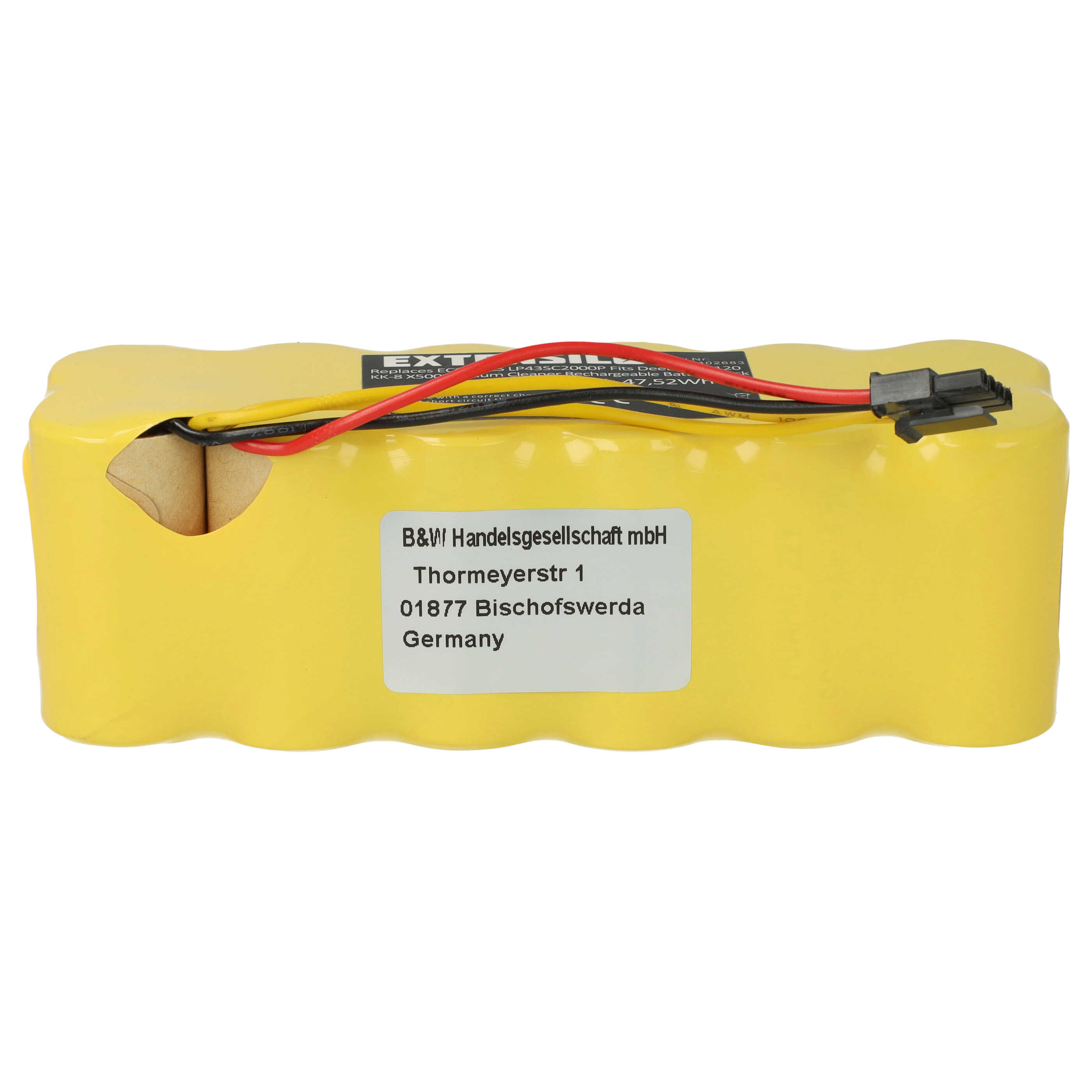Batterie remplace Ariete AT5186005100 pour robot aspirateur - 3300mAh 14,4V NiMH