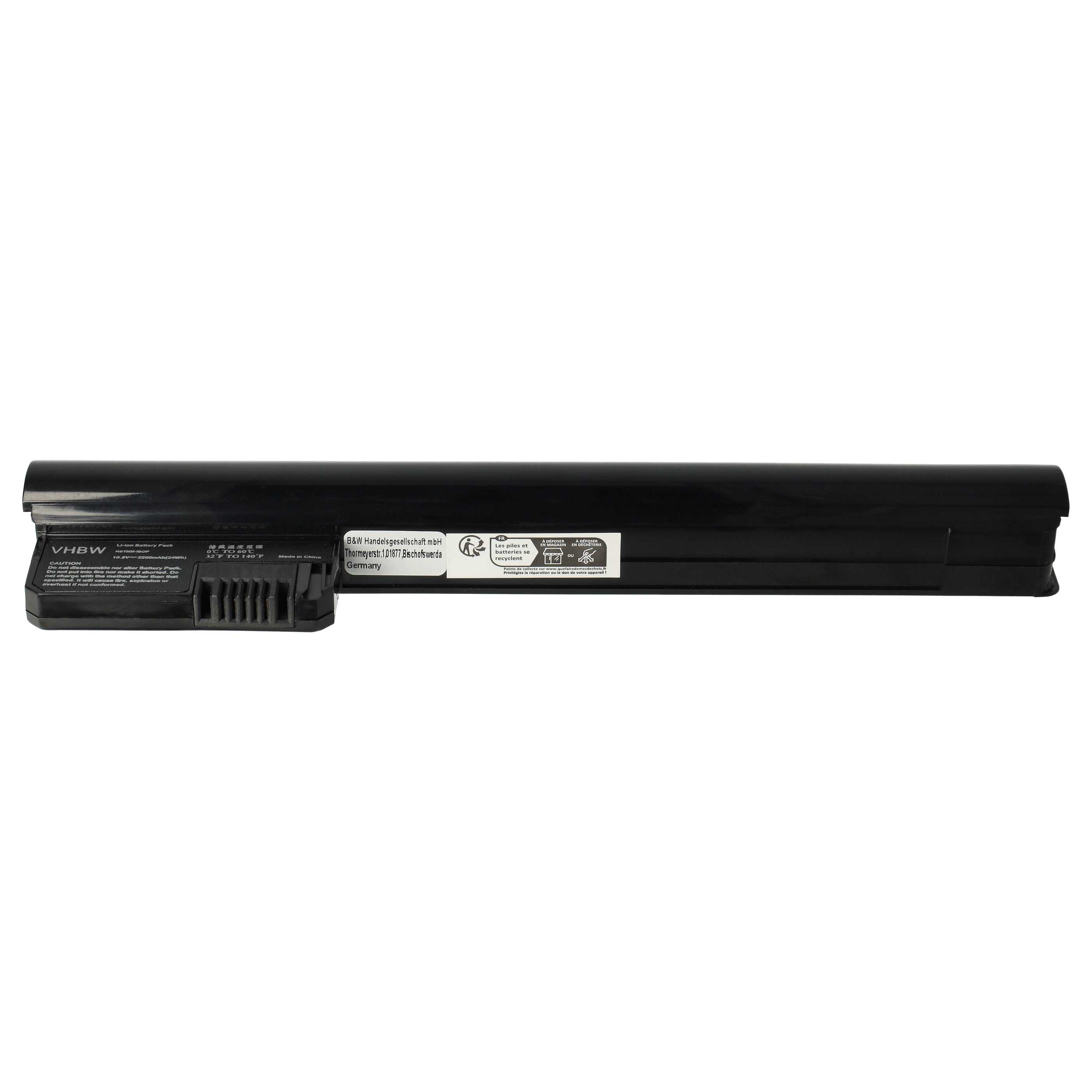 Akumulator do laptopa zamiennik HP 010979-B3T13G01, 582213-121, 582213-421 - 2200 mAh 10,8 V Li-Ion, czarny