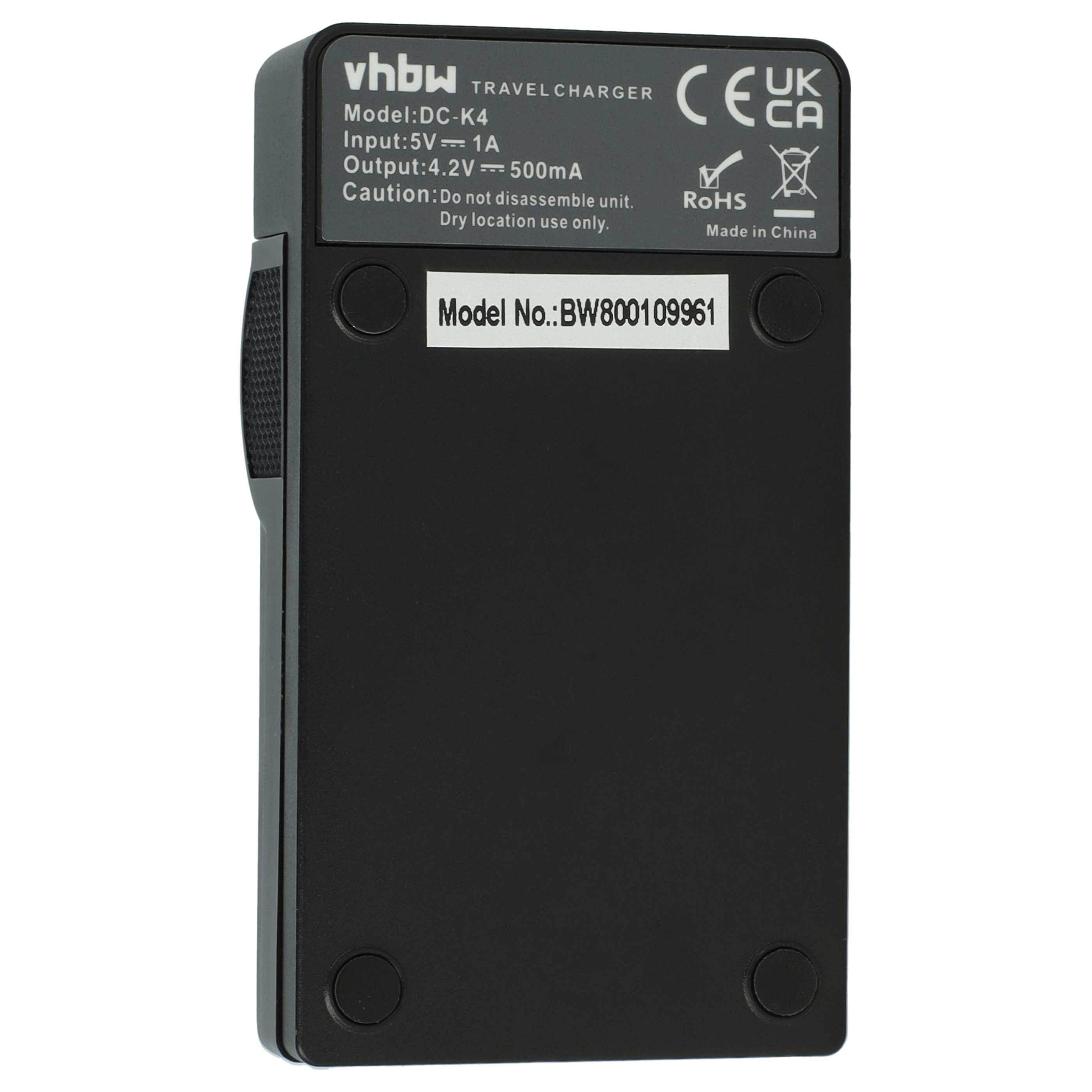 Battery Charger suitable for GZ-VX815 Camera etc. - 0.5 A, 4.2 V
