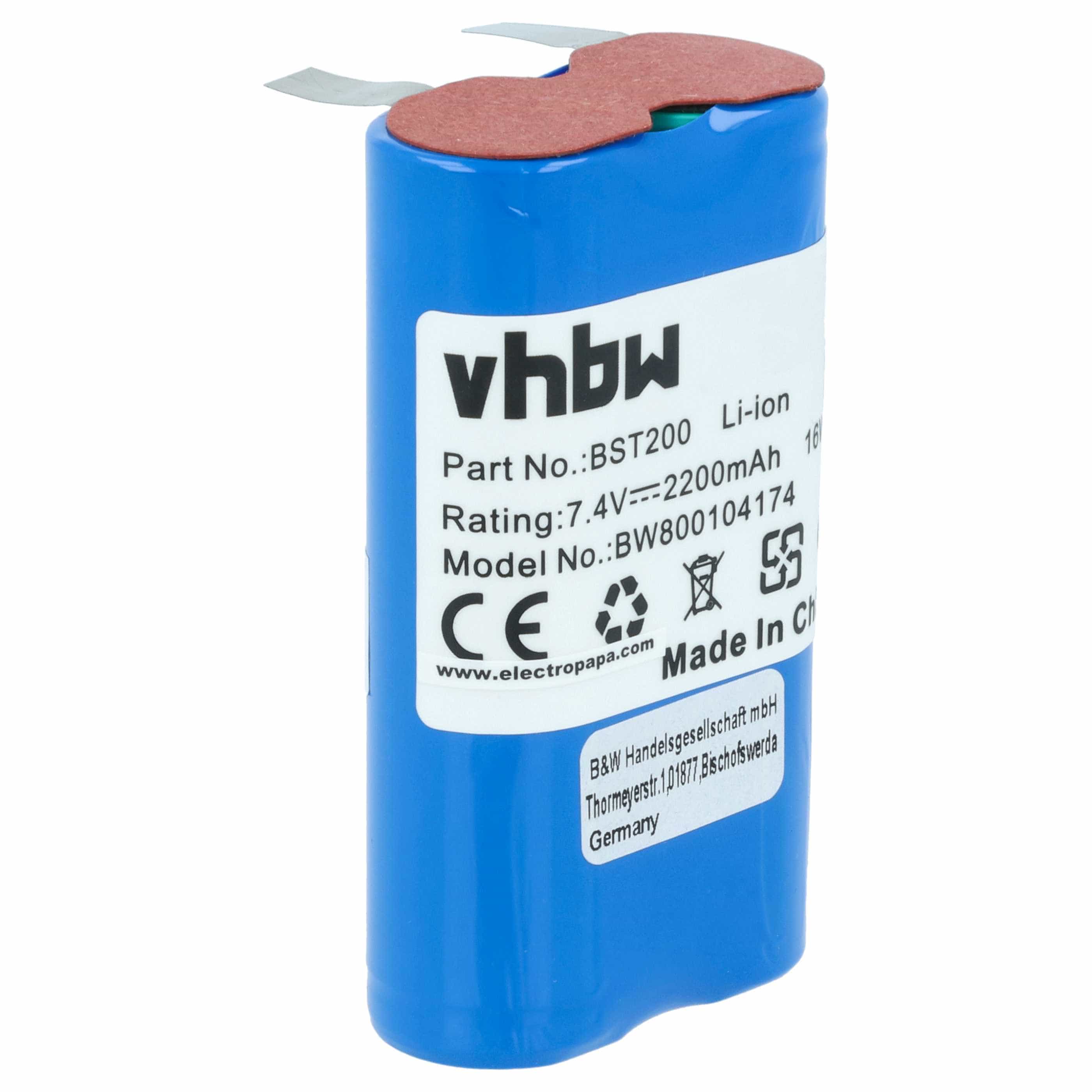 Wetterstation-Akku als Ersatz für Bosch BST200 für Bosch - 2200mAh 7,4V Li-Ion