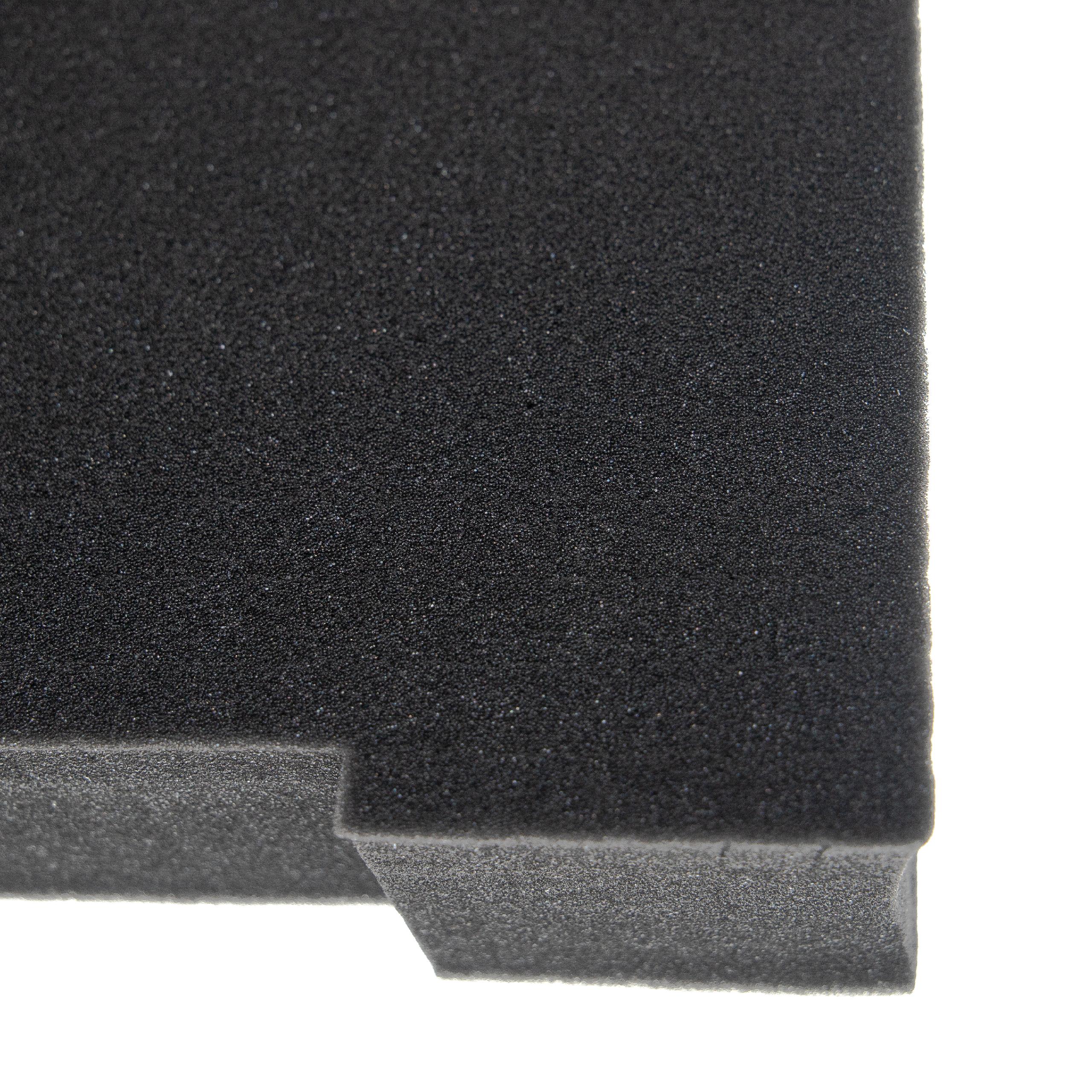 vhbw Insert en mousse avec plaque de fond compatible avec Bosch / Sortimo L-Boxx coffre à outils - mousse pe
