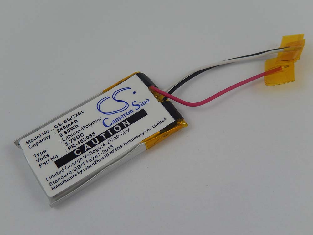 Batteria per auricolari cuffie wireless sostituisce Bose PR-452035 Bose - 240mAh 3,7V Li-Poly