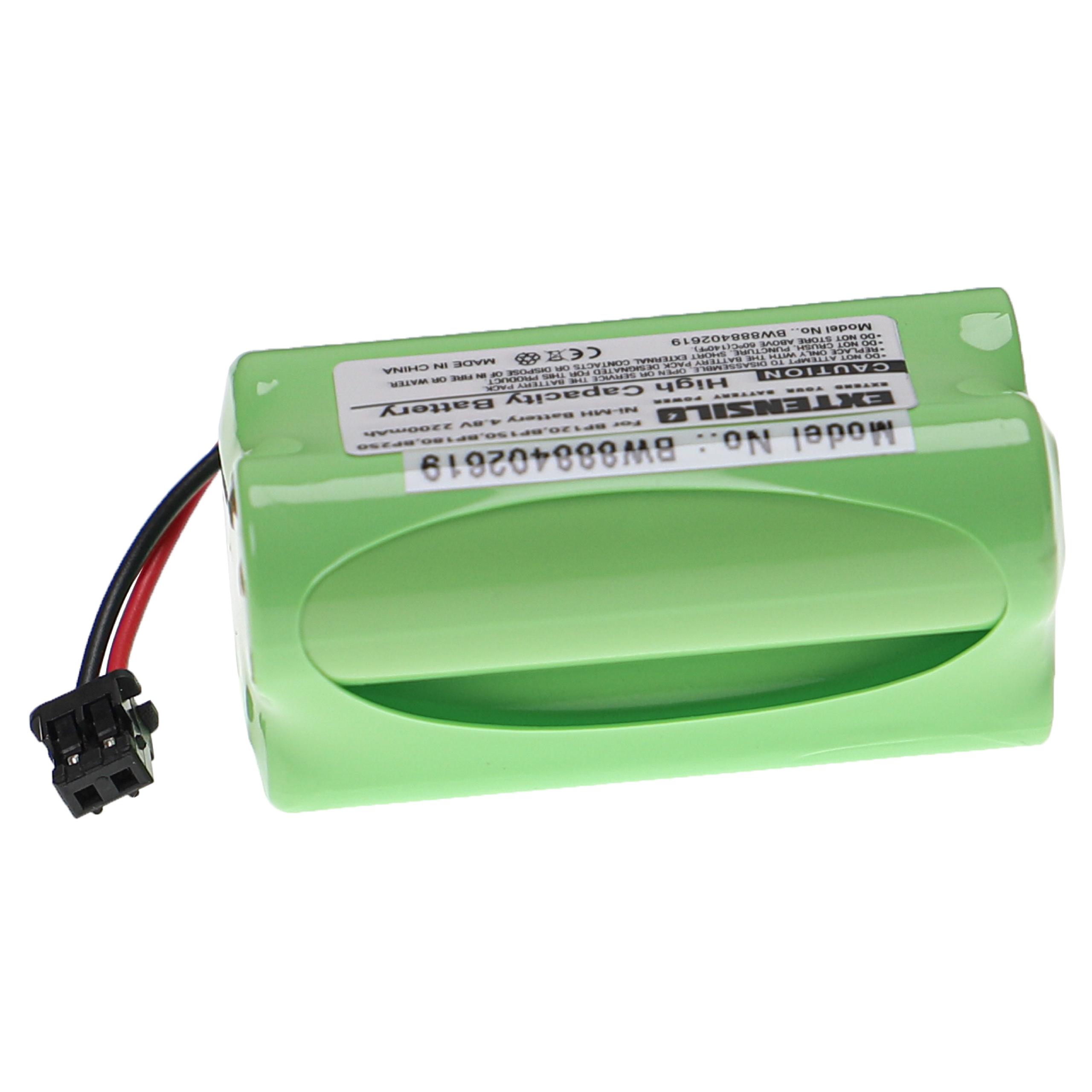 Batterie remplace BP120, BBTY0356001, BP180, BP150, BP250 pour radio talkie-walkie - 2200mAh 4,8V NiMH
